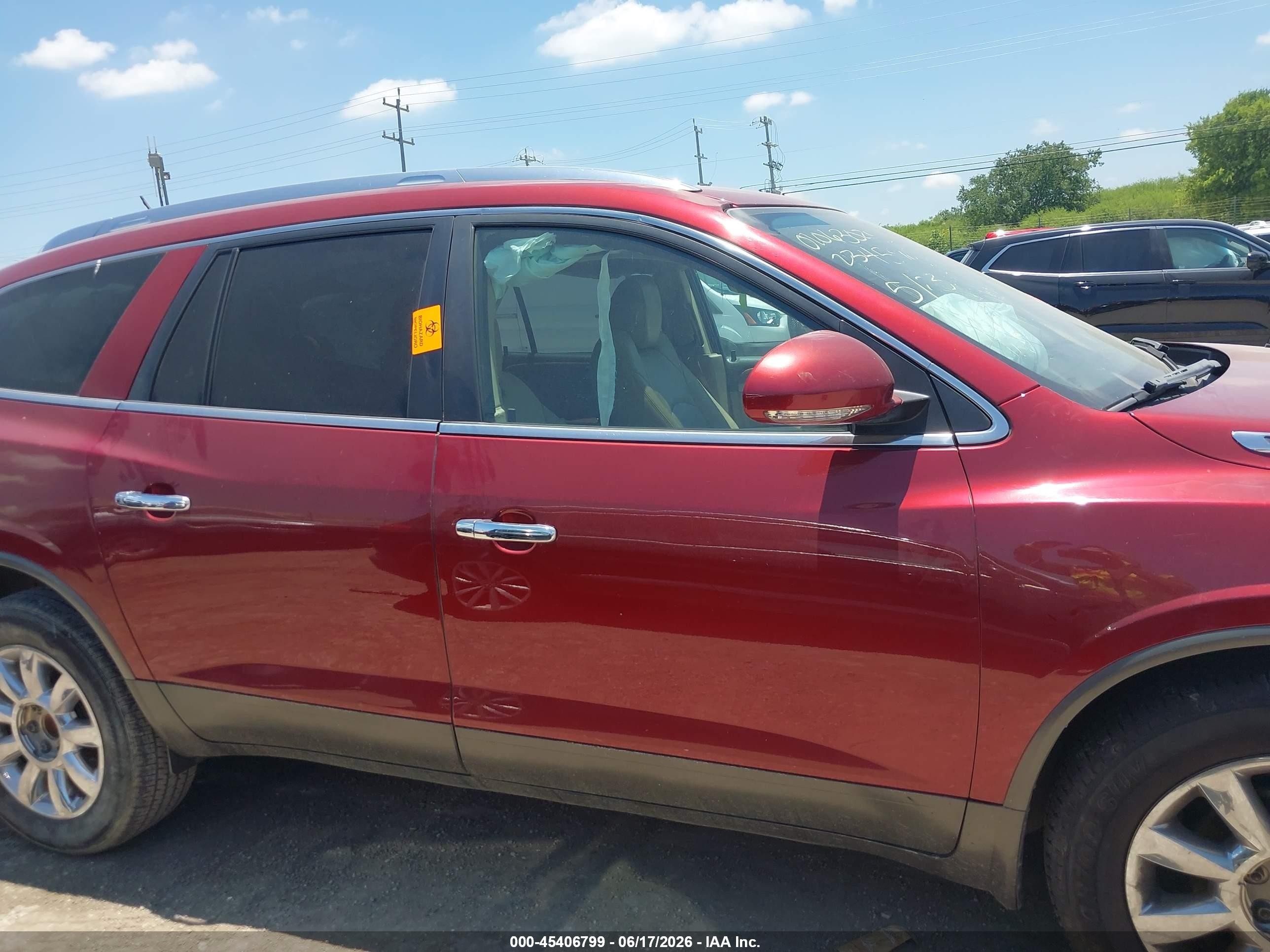 2011 Buick Enclave 1xl Red vin: 5GAKRBED4BJ234596