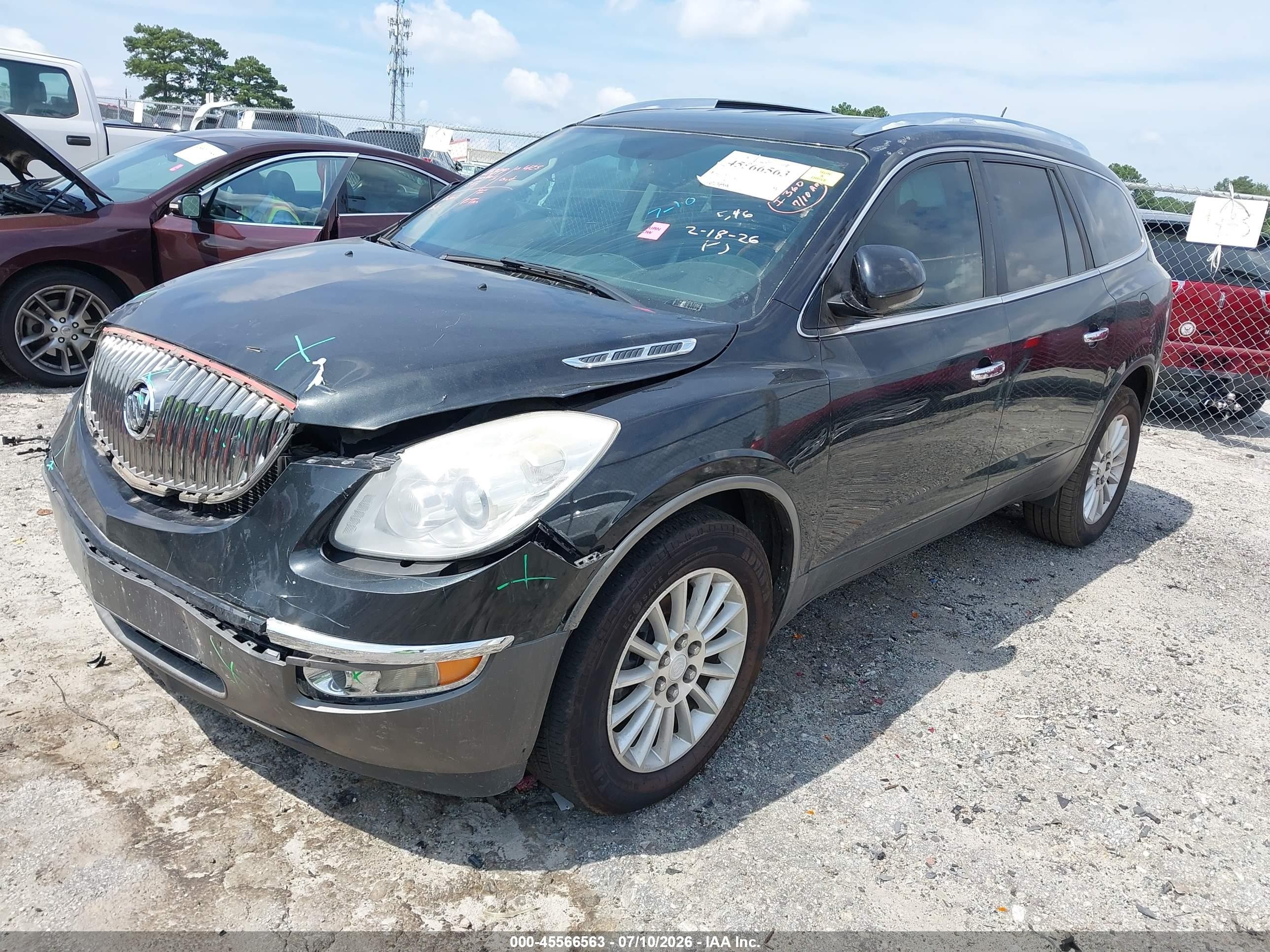 2012 Buick Enclave Convenience Black vin: 5GAKRBED5CJ119538