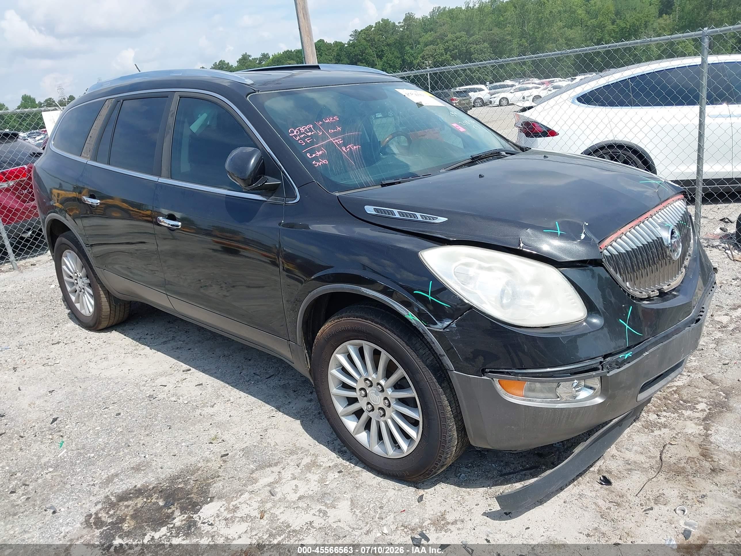 2012 Buick Enclave Convenience Black vin: 5GAKRBED5CJ119538
