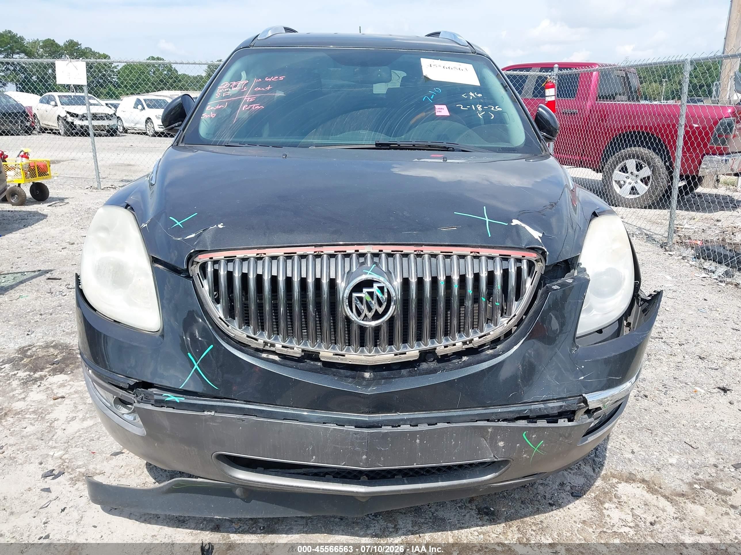 2012 Buick Enclave Convenience Black vin: 5GAKRBED5CJ119538
