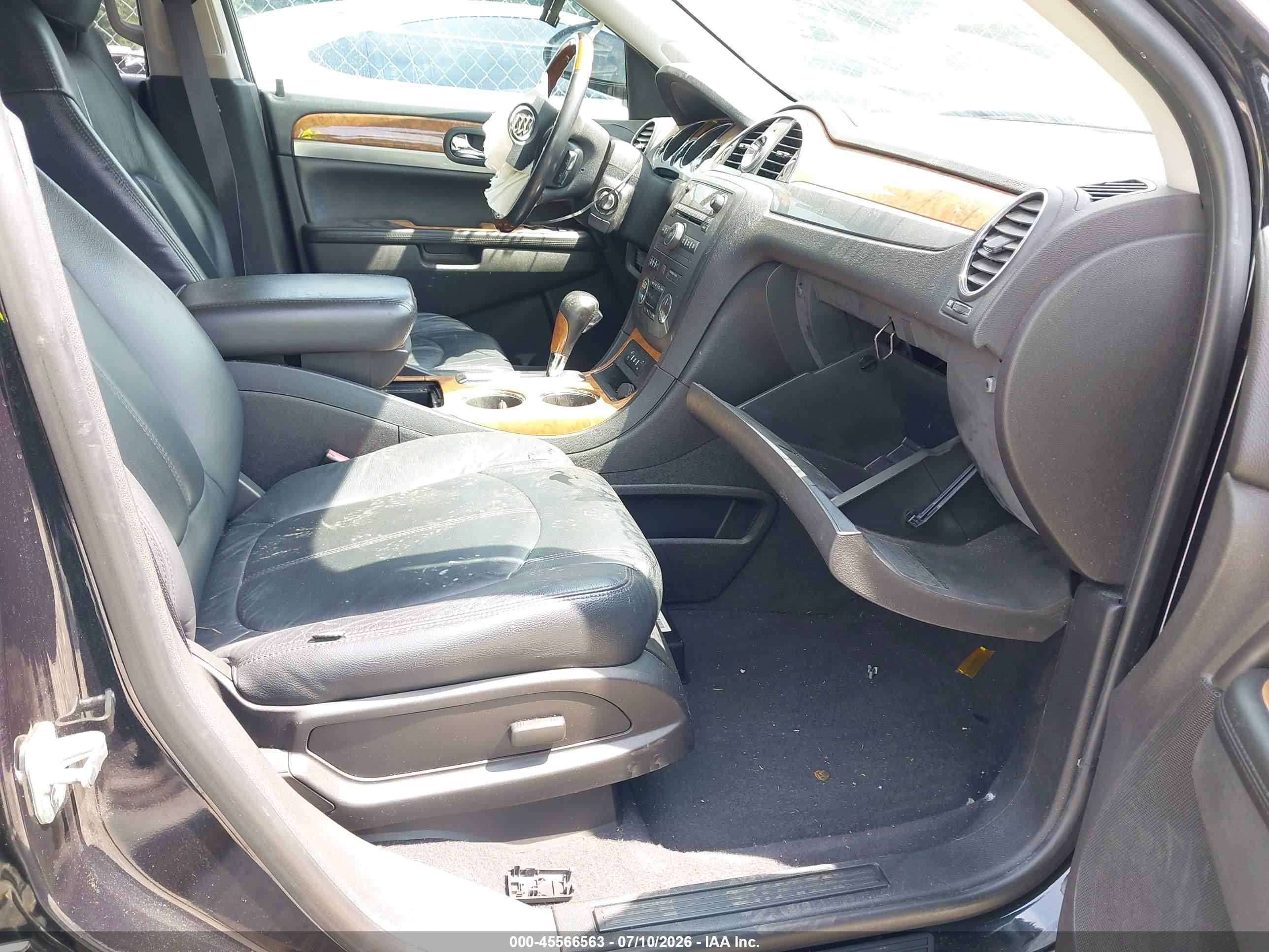 2012 Buick Enclave Convenience Black vin: 5GAKRBED5CJ119538