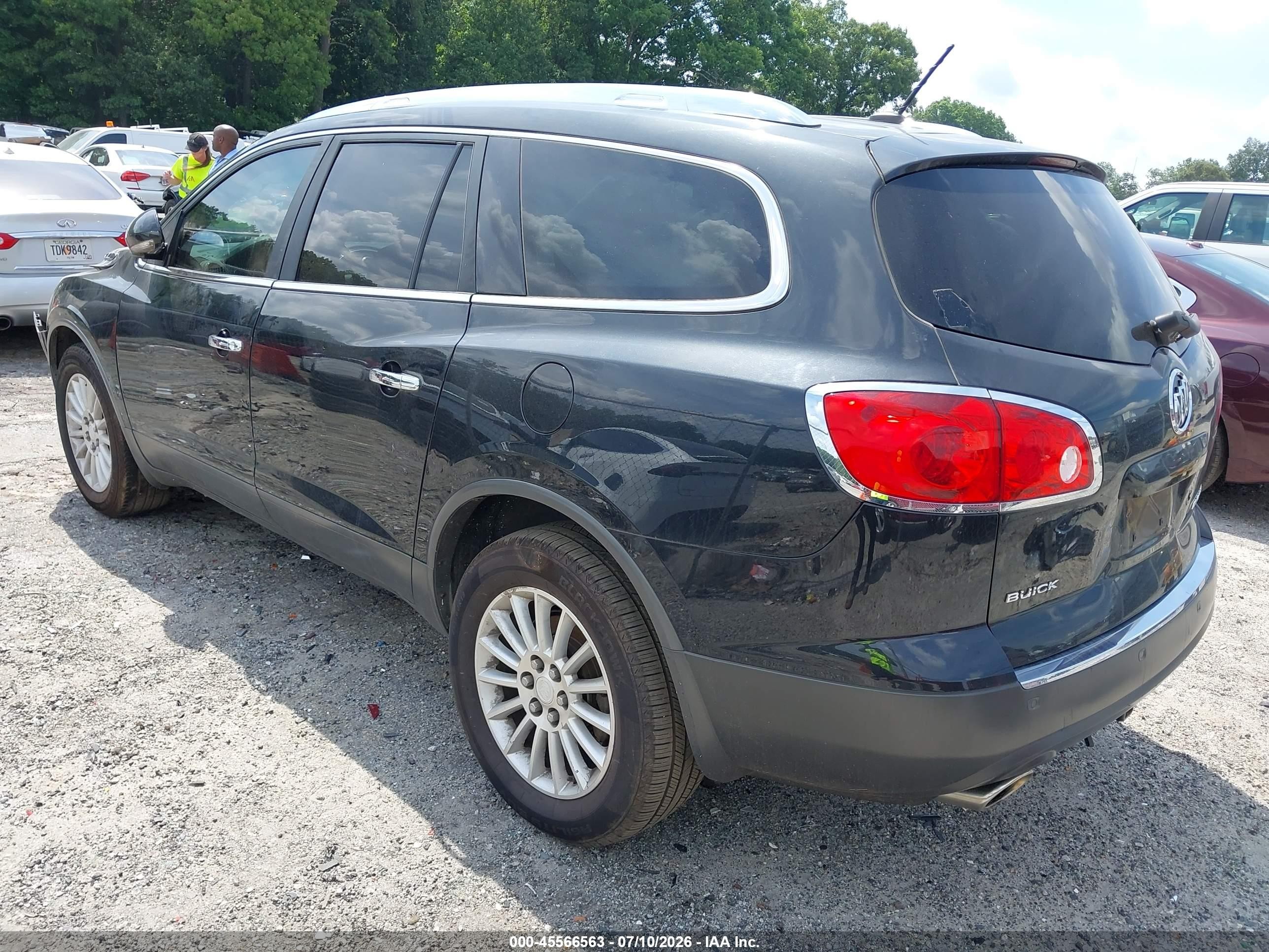 2012 Buick Enclave Convenience Black vin: 5GAKRBED5CJ119538