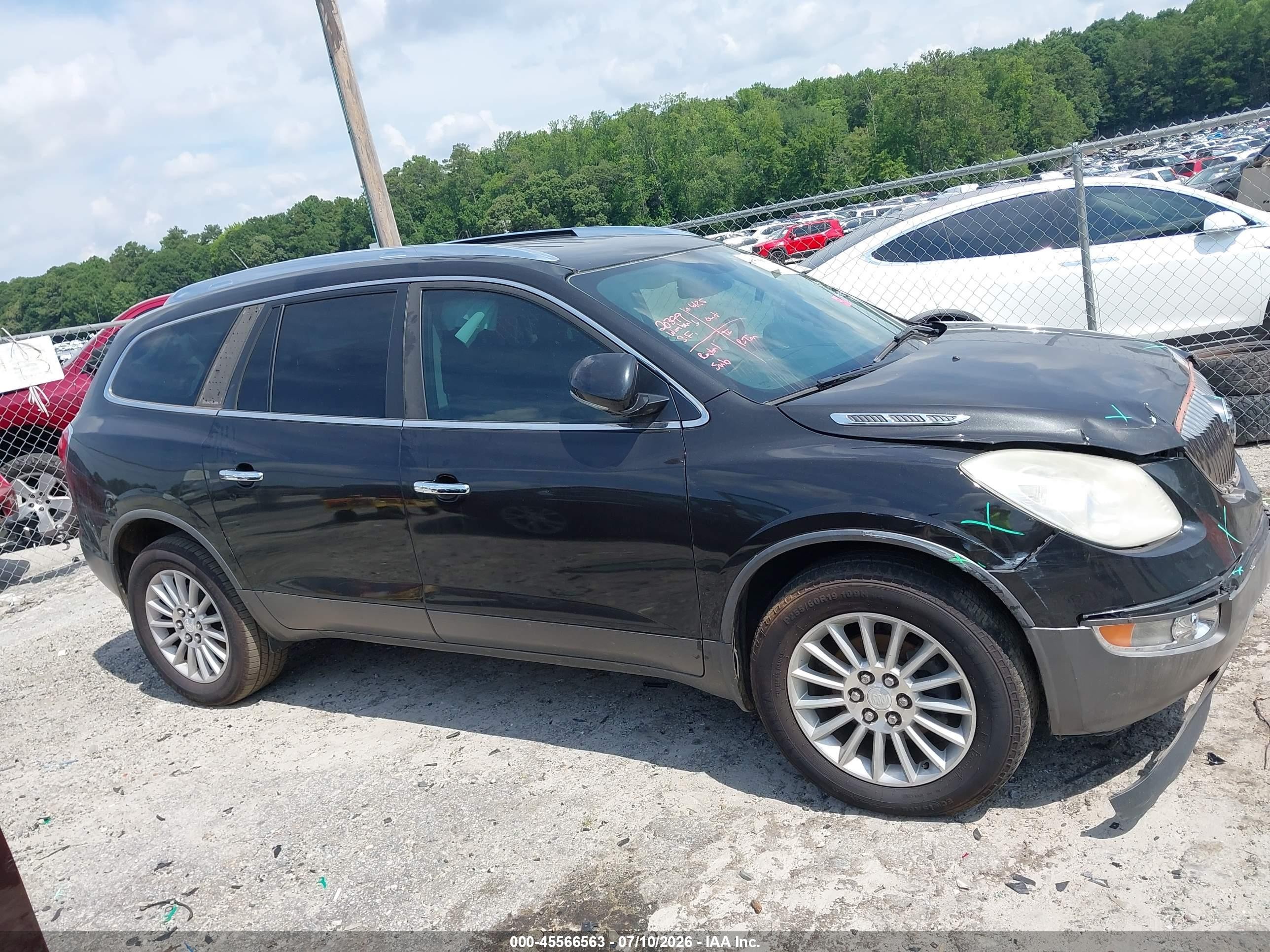 2012 Buick Enclave Convenience Black vin: 5GAKRBED5CJ119538