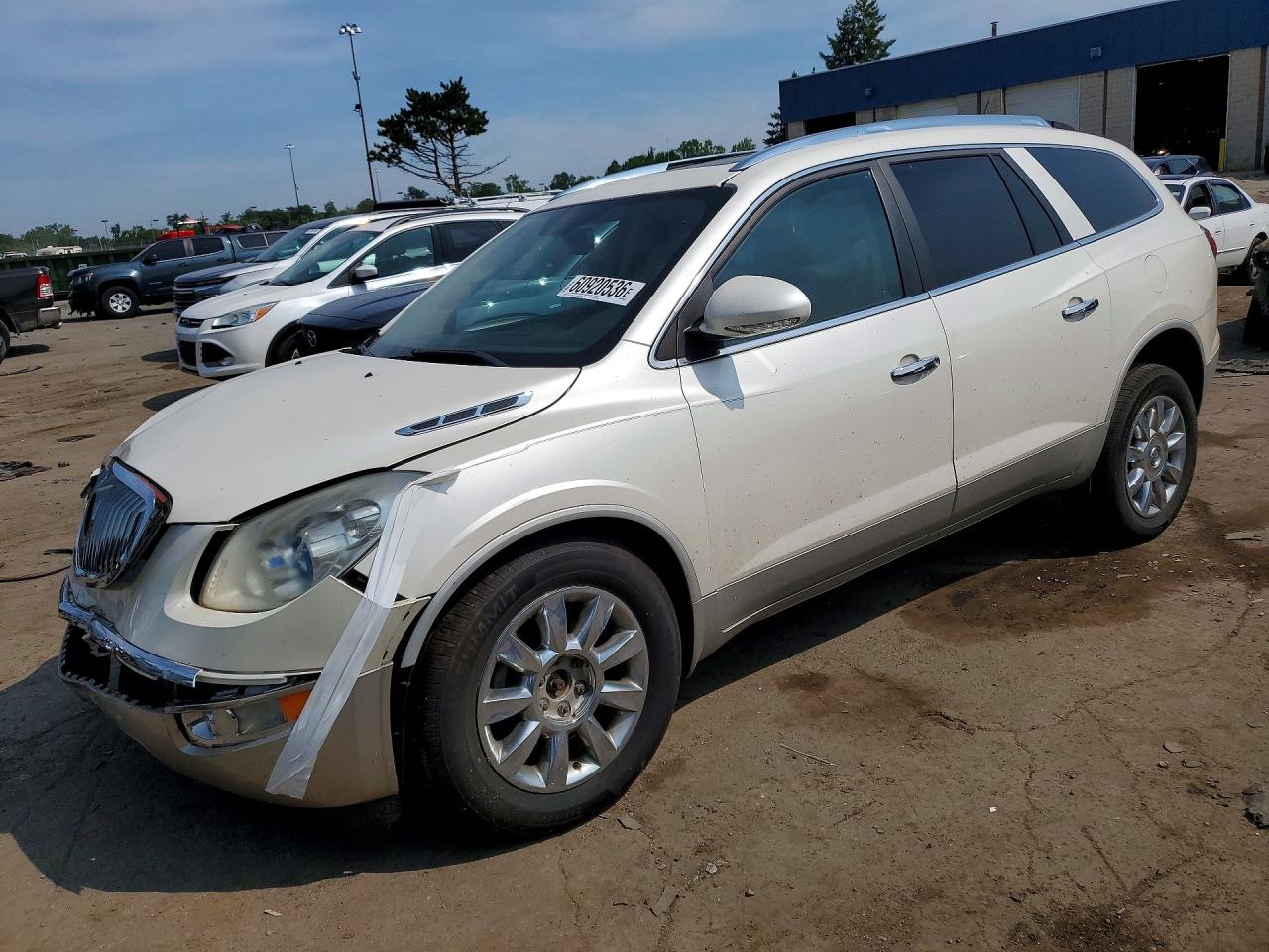 2011 Buick Enclave Cxl White vin: 5GAKRBED6BJ188382