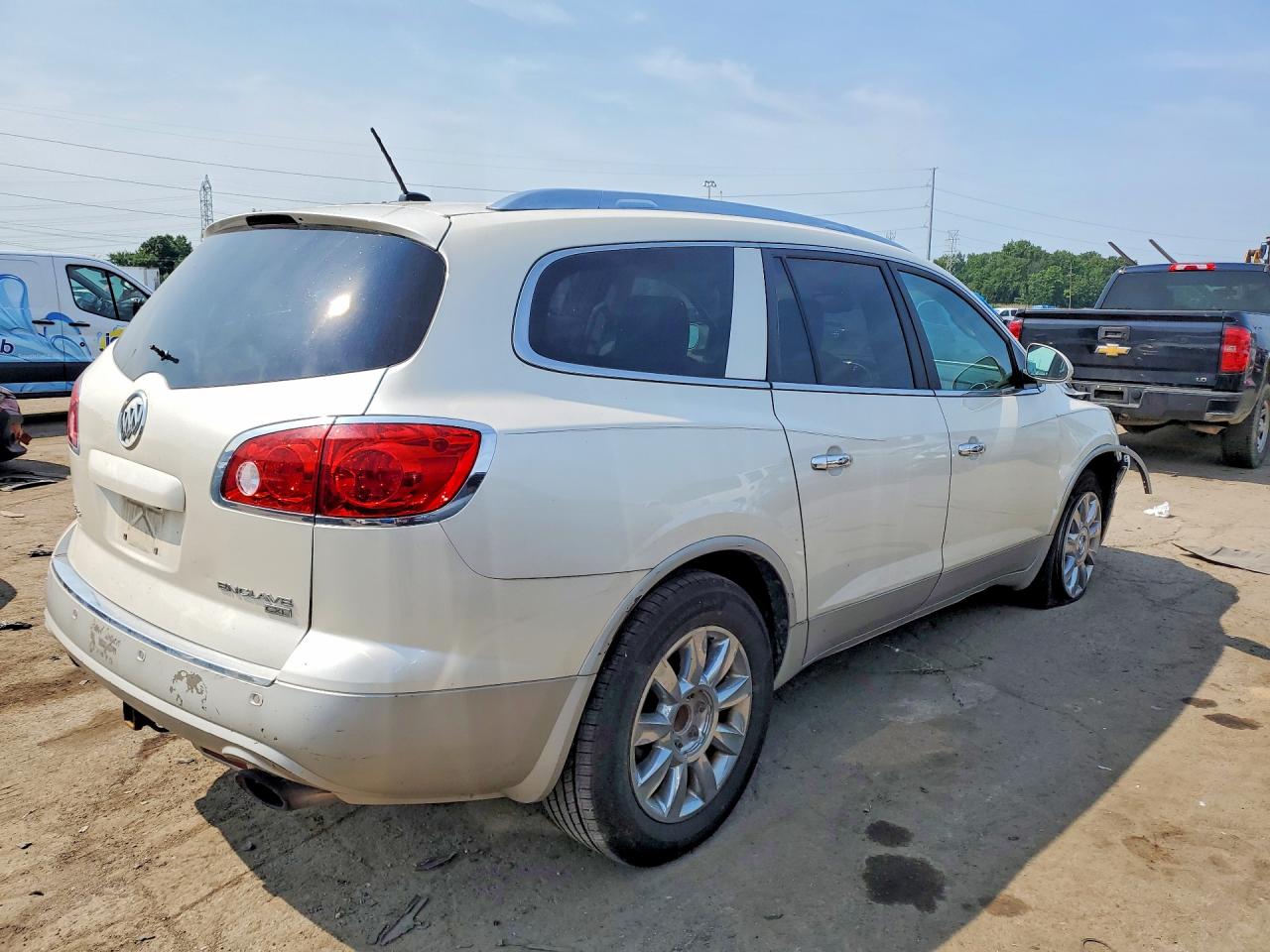 2011 Buick Enclave Cxl White vin: 5GAKRBED6BJ188382