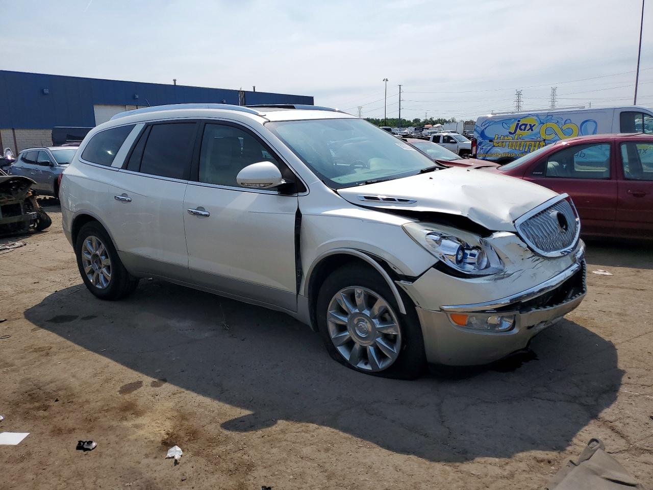 2011 Buick Enclave Cxl White vin: 5GAKRBED6BJ188382