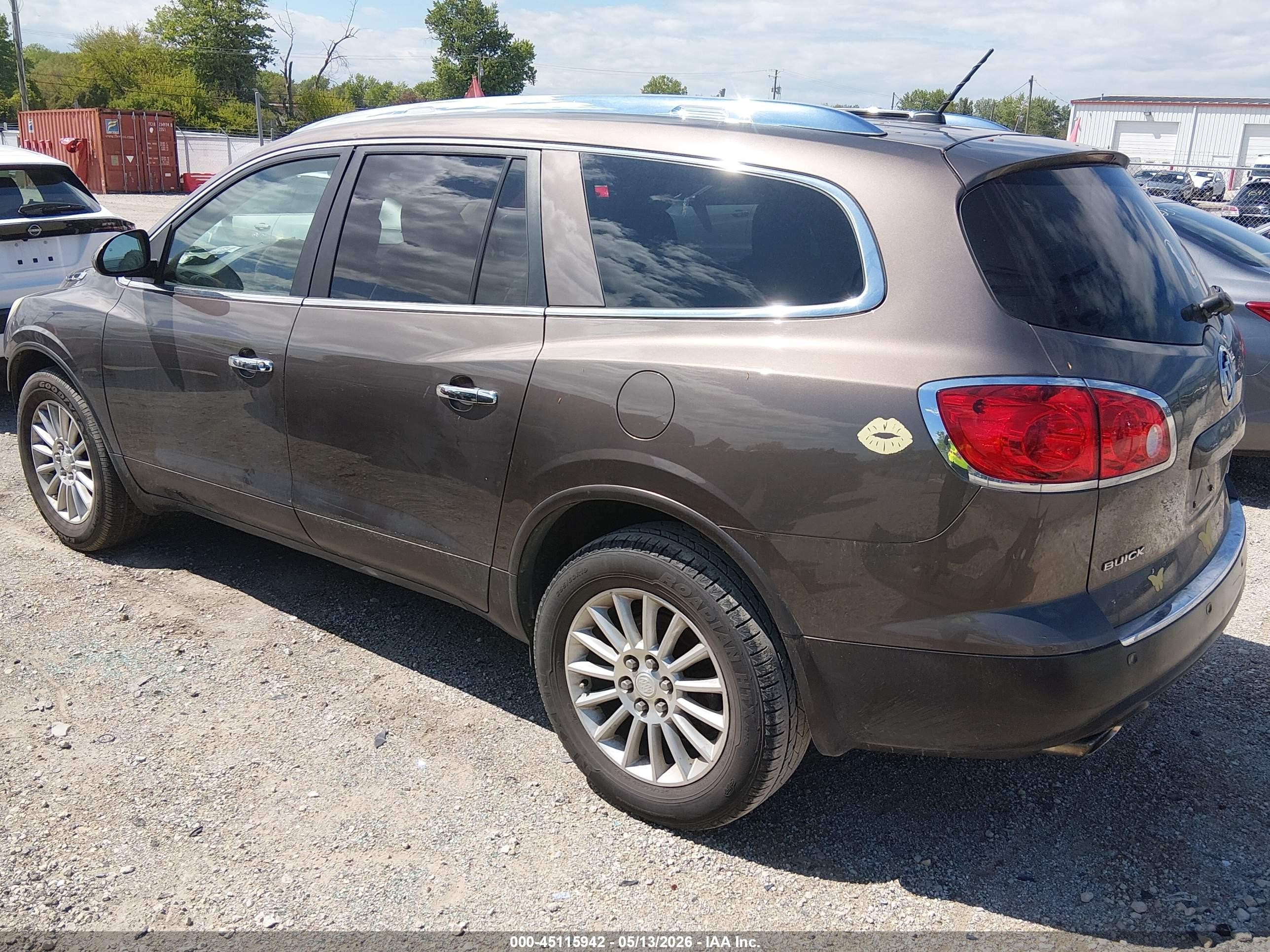 2011 Buick Enclave 1xl Brown vin: 5GAKRBED6BJ196725