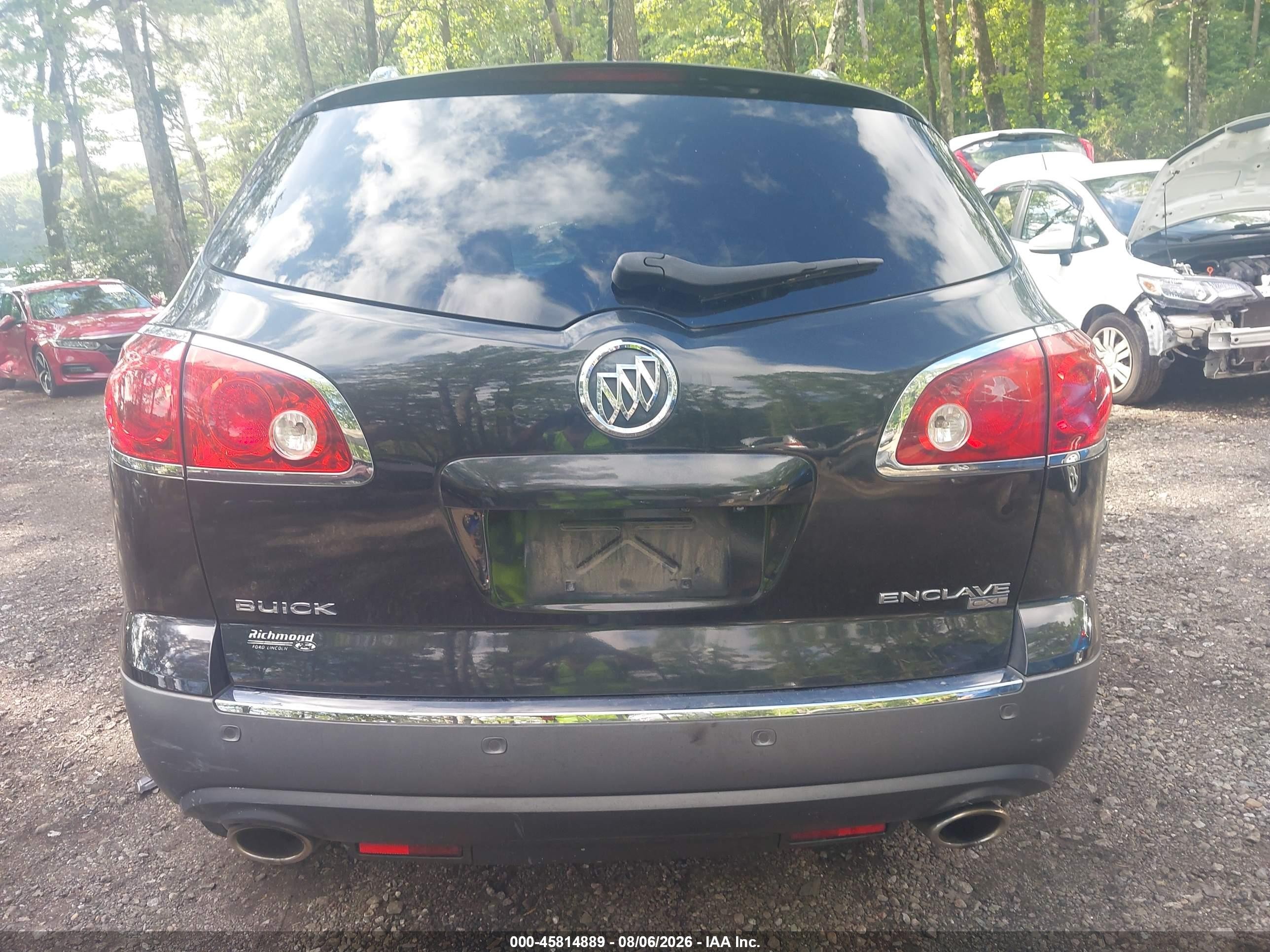 2011 Buick Enclave 1xl Black vin: 5GAKRBED7BJ411772