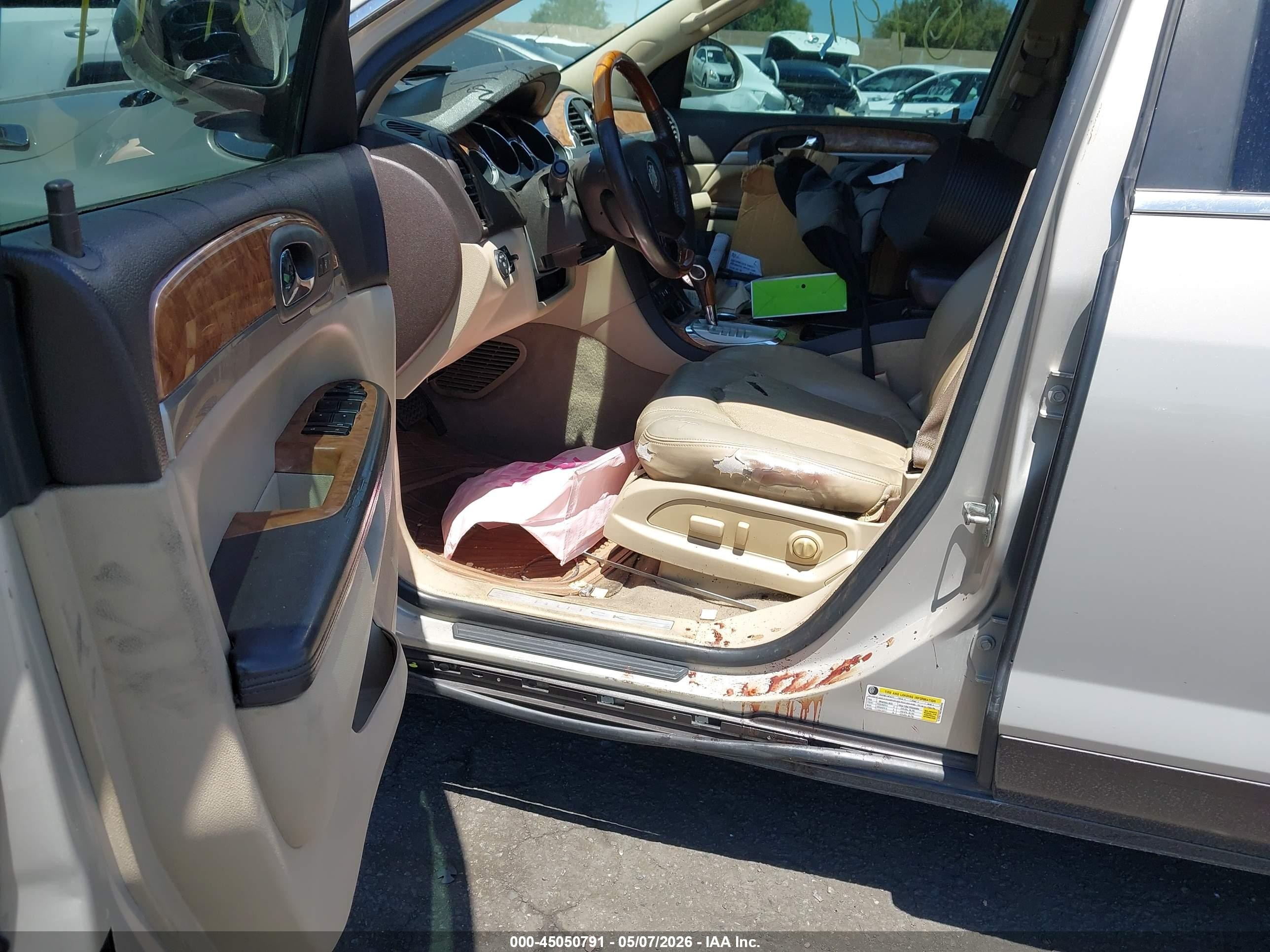 2011 Buick Enclave 1xl Beige vin: 5GAKRBED8BJ350576
