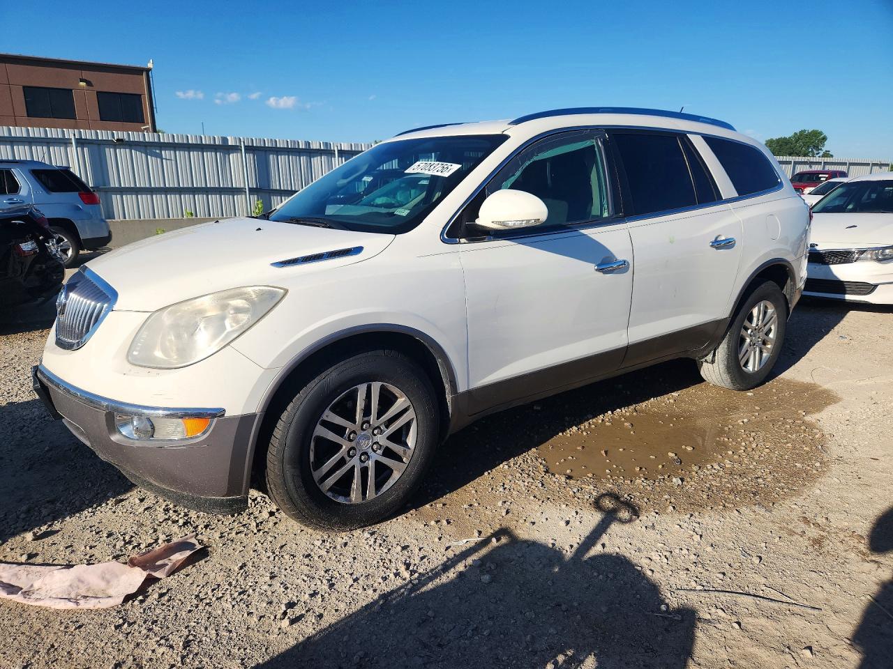 2012 Buick Enclave White vin: 5GAKRBED8CJ363698