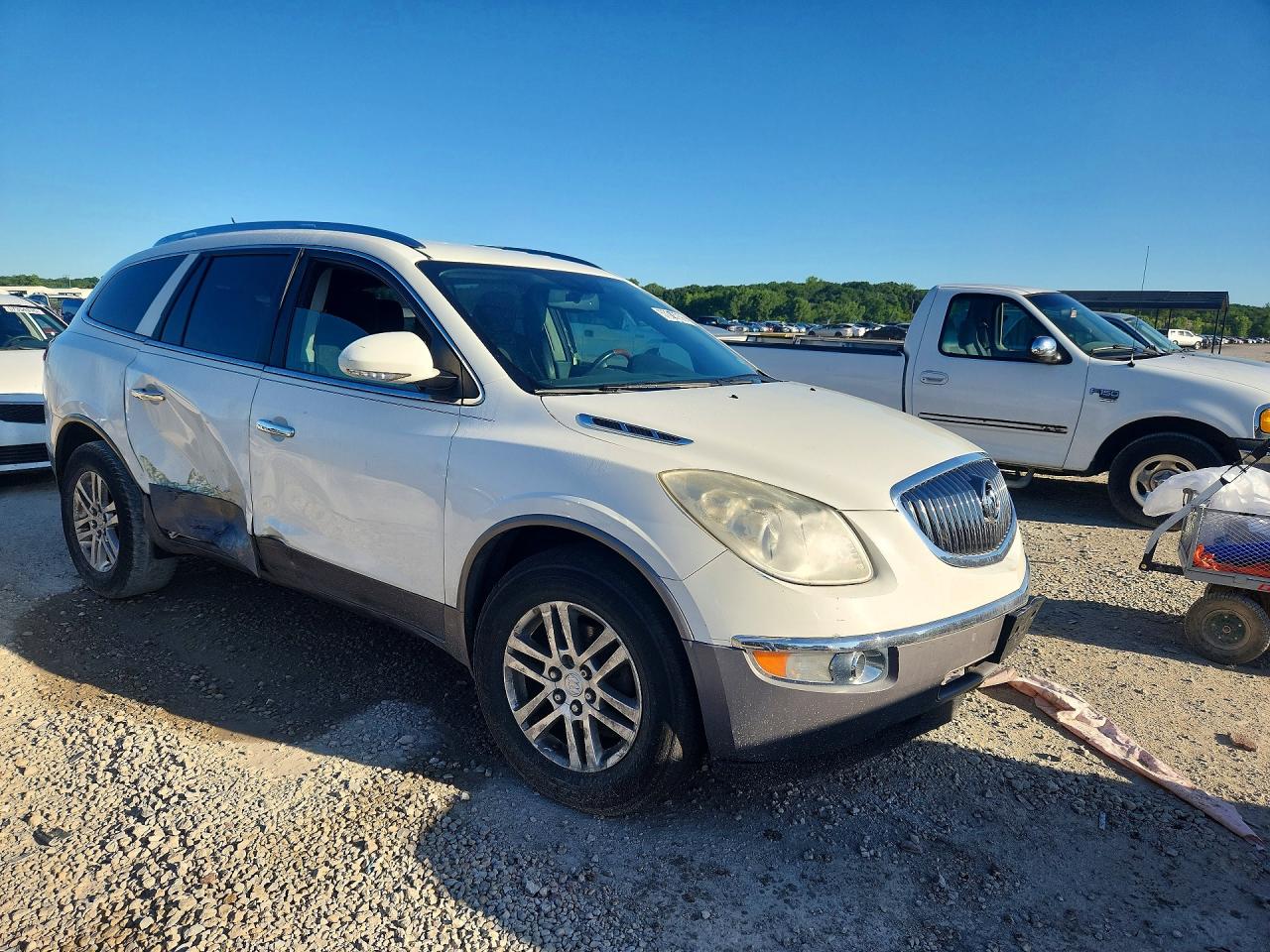 2012 Buick Enclave White vin: 5GAKRBED8CJ363698