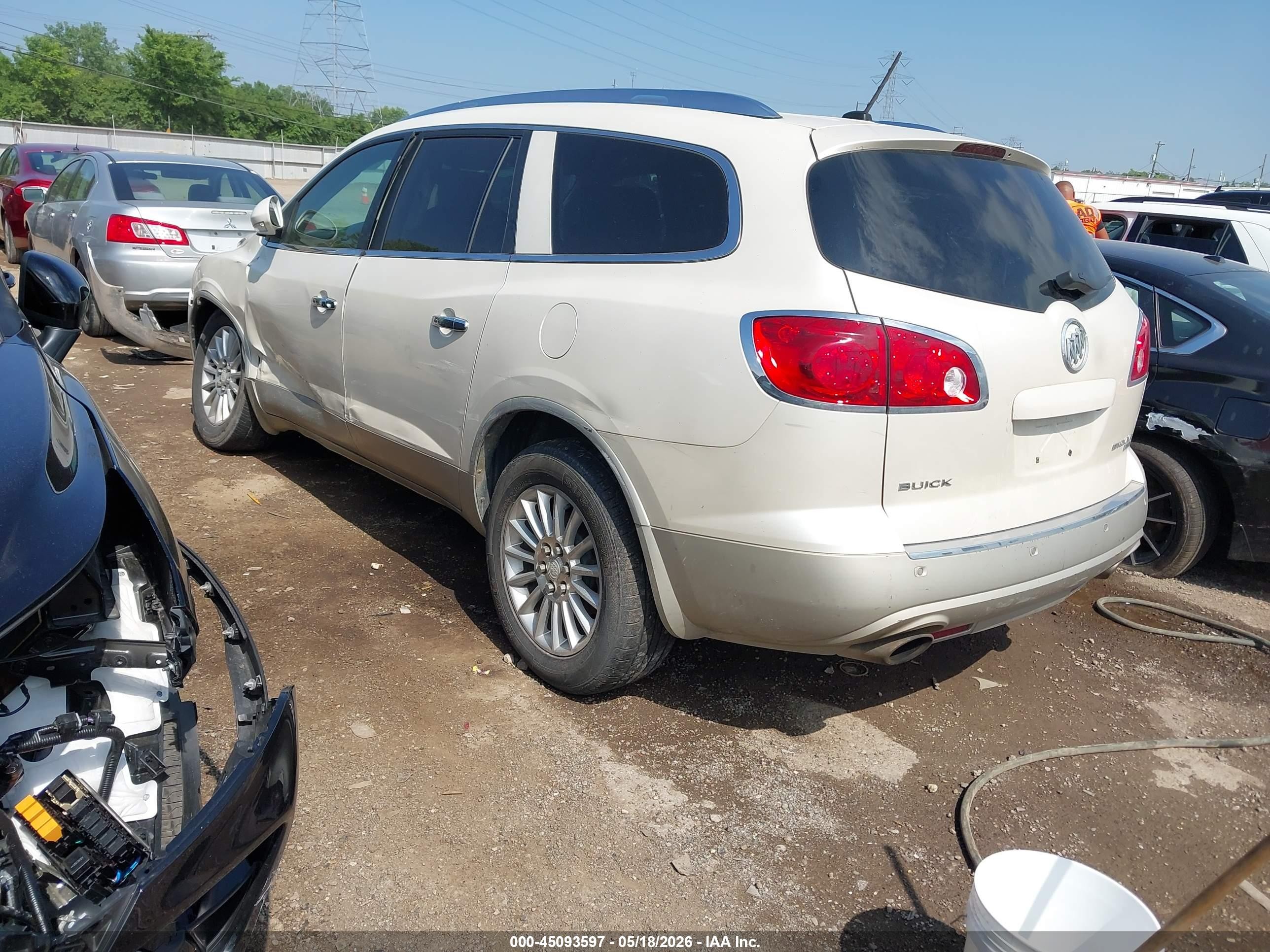 2011 Buick Enclave 1xl Cream vin: 5GAKRBED9BJ391265
