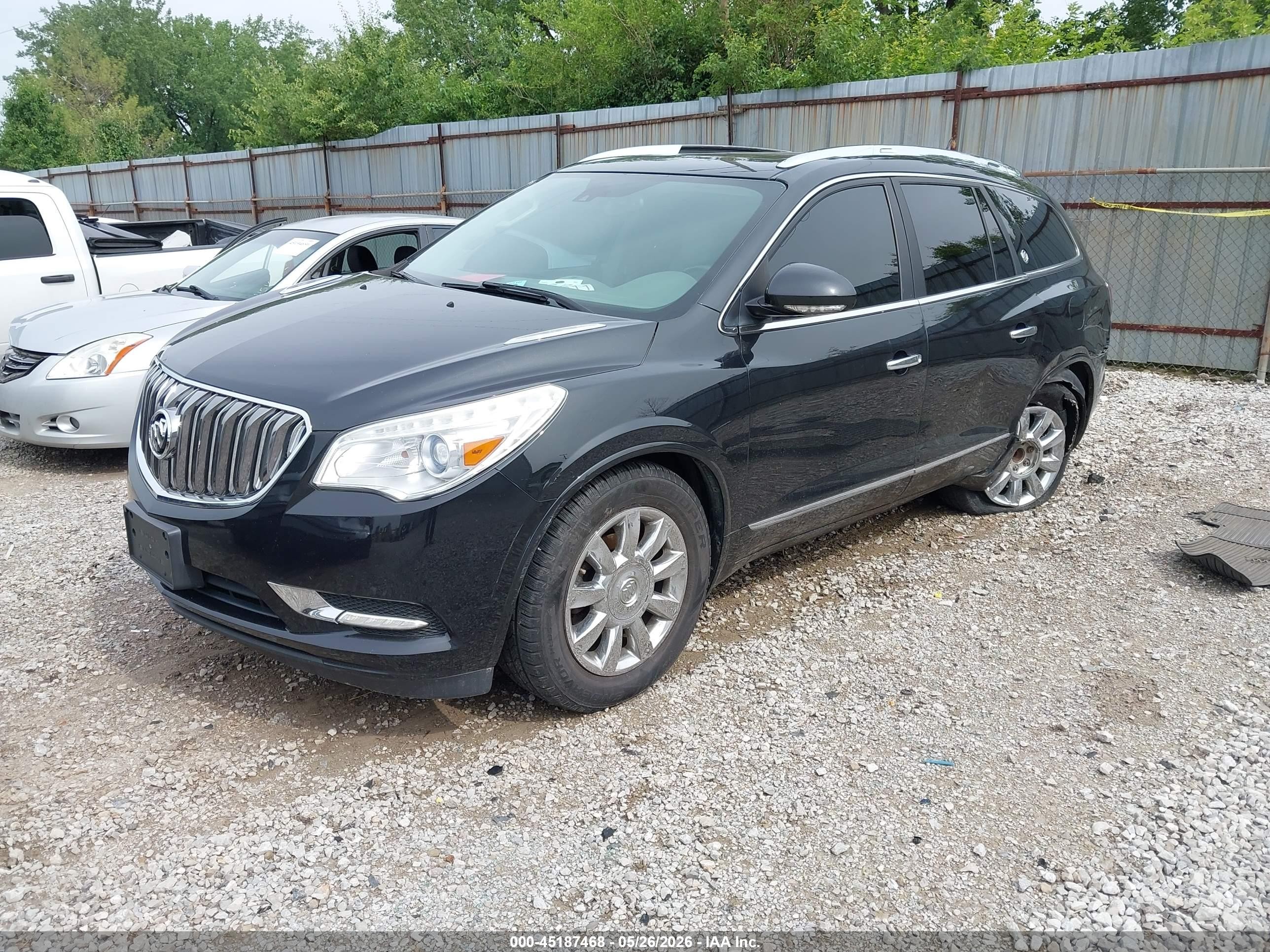 2014 Buick Enclave Leather Black vin: 5GAKRBKD0EJ120183