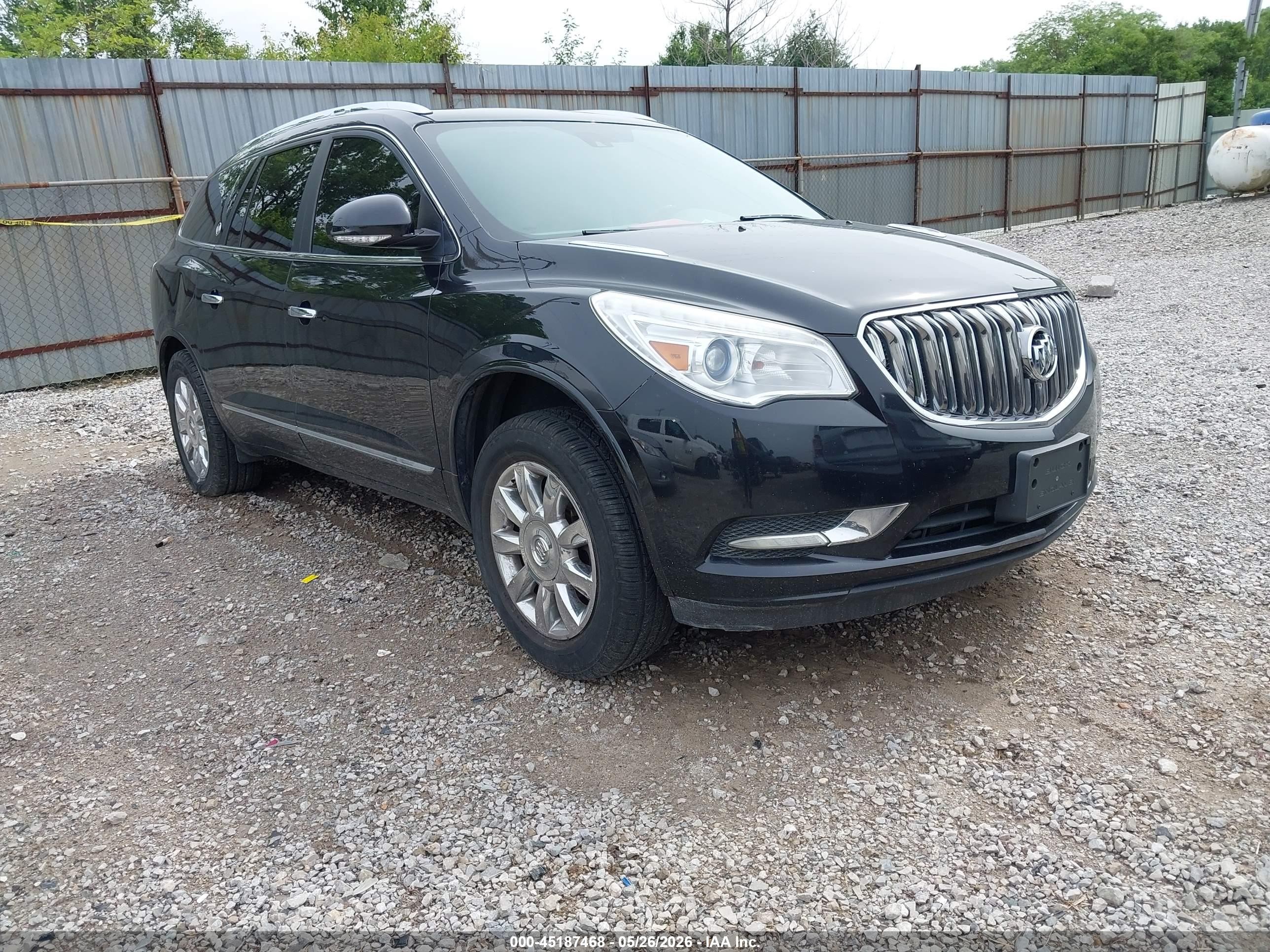 2014 Buick Enclave Leather Black vin: 5GAKRBKD0EJ120183