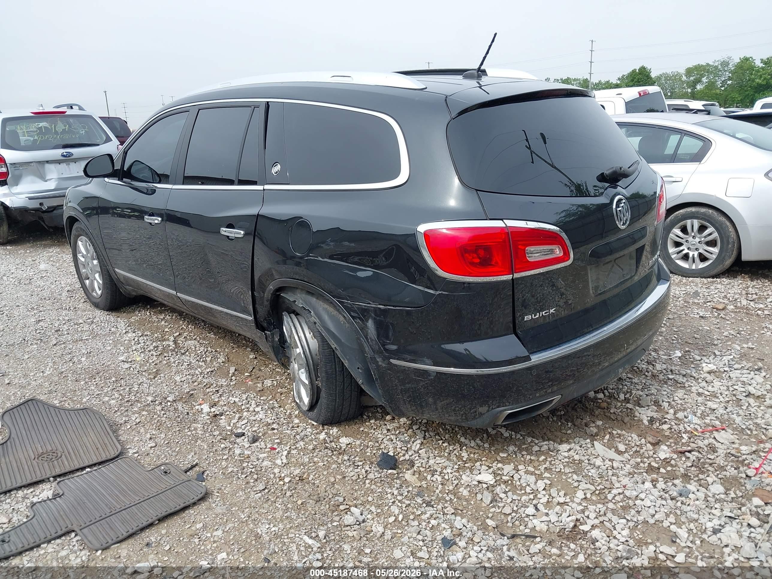 2014 Buick Enclave Leather Black vin: 5GAKRBKD0EJ120183