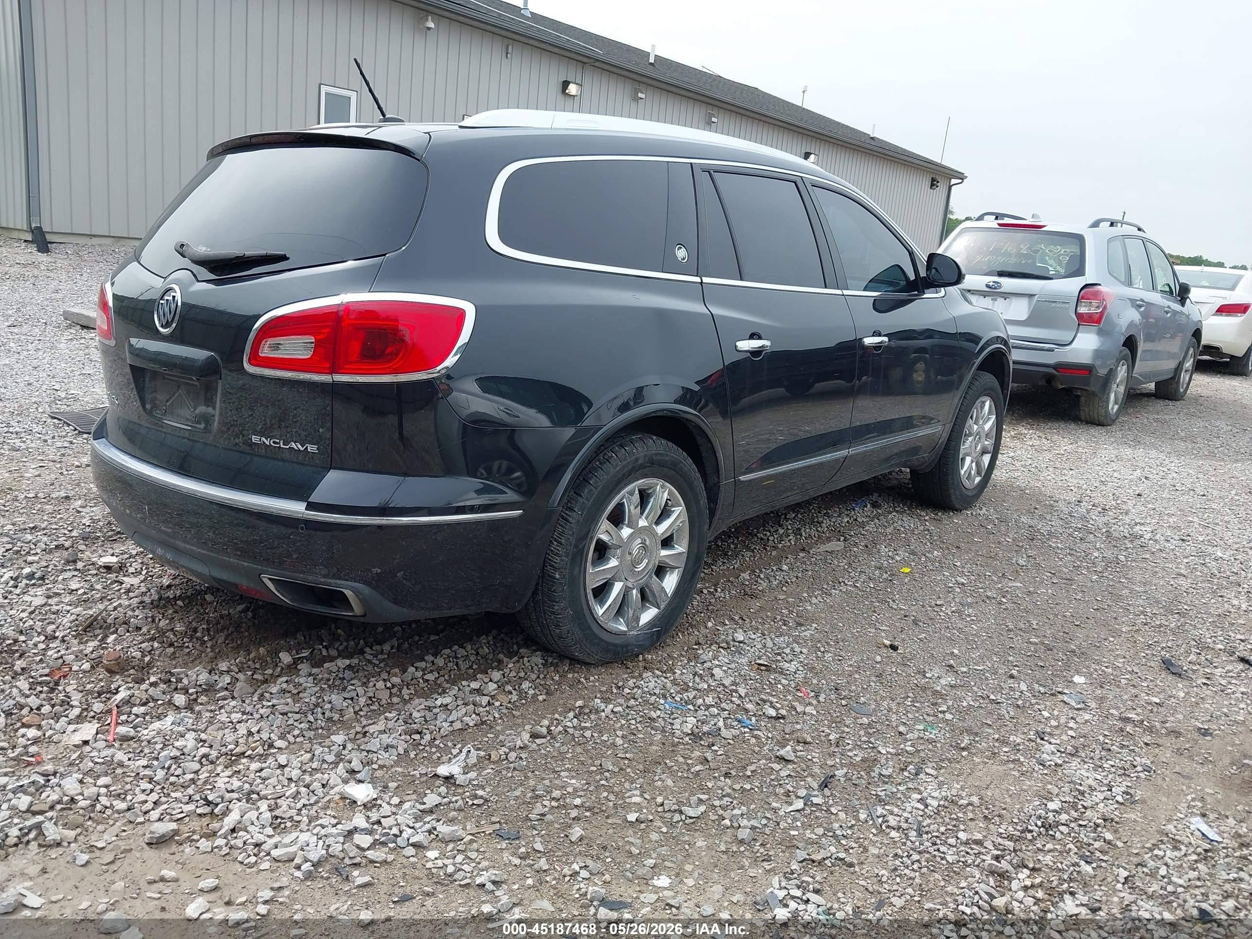 2014 Buick Enclave Leather Black vin: 5GAKRBKD0EJ120183