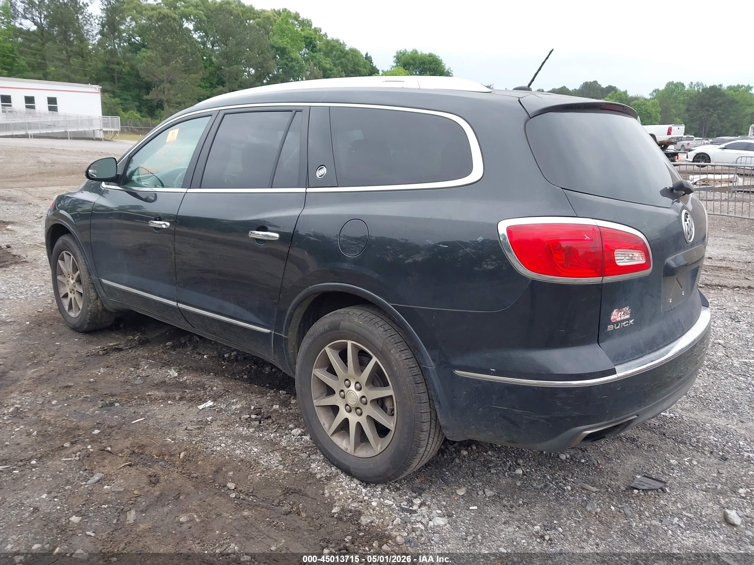 2014 Buick Enclave Leather Black vin: 5GAKRBKD0EJ145455