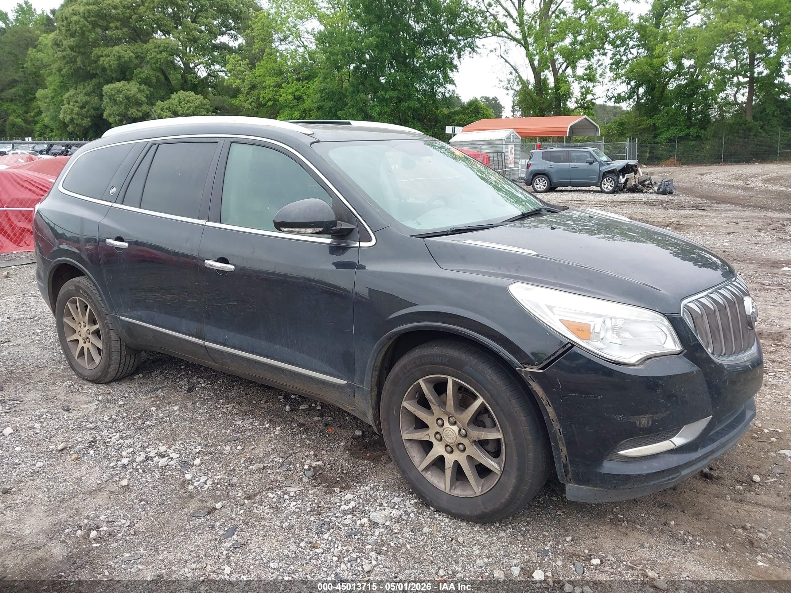 2014 Buick Enclave Leather Black vin: 5GAKRBKD0EJ145455