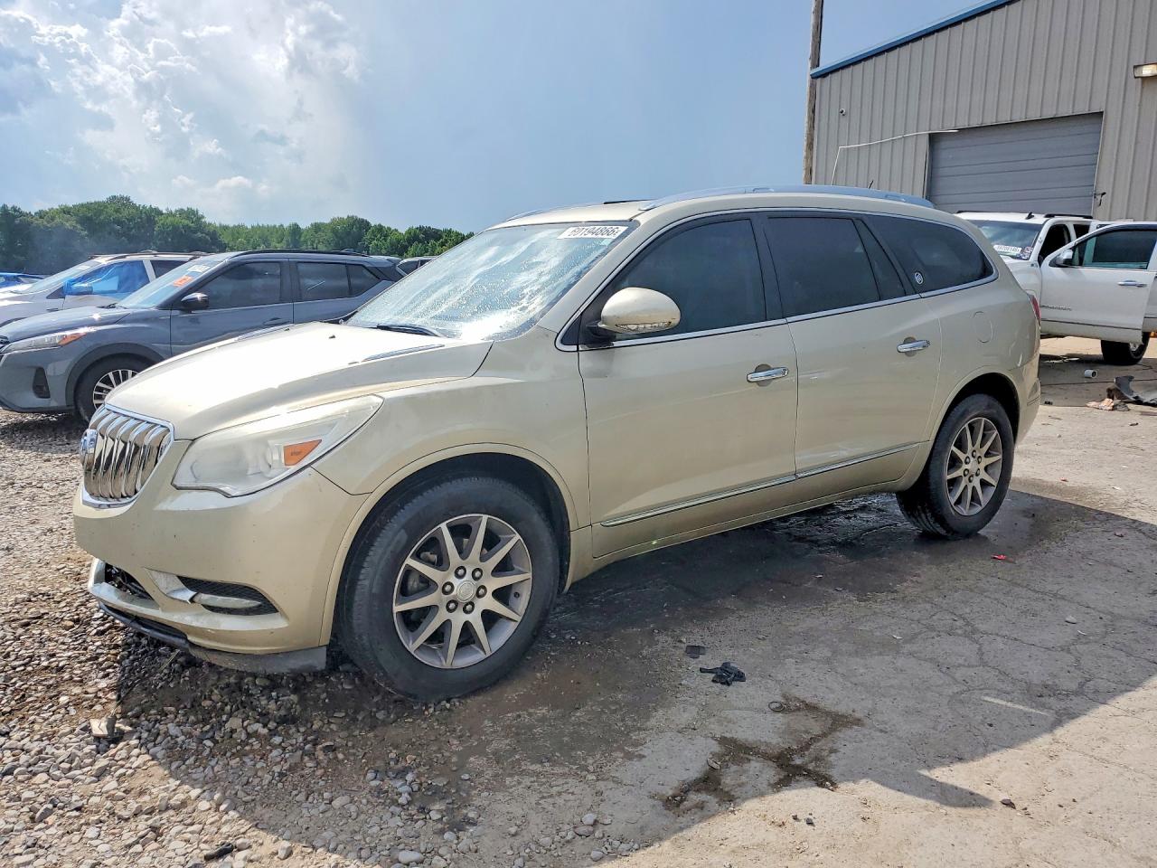 2014 Buick Enclave Cream vin: 5GAKRBKD0EJ219442
