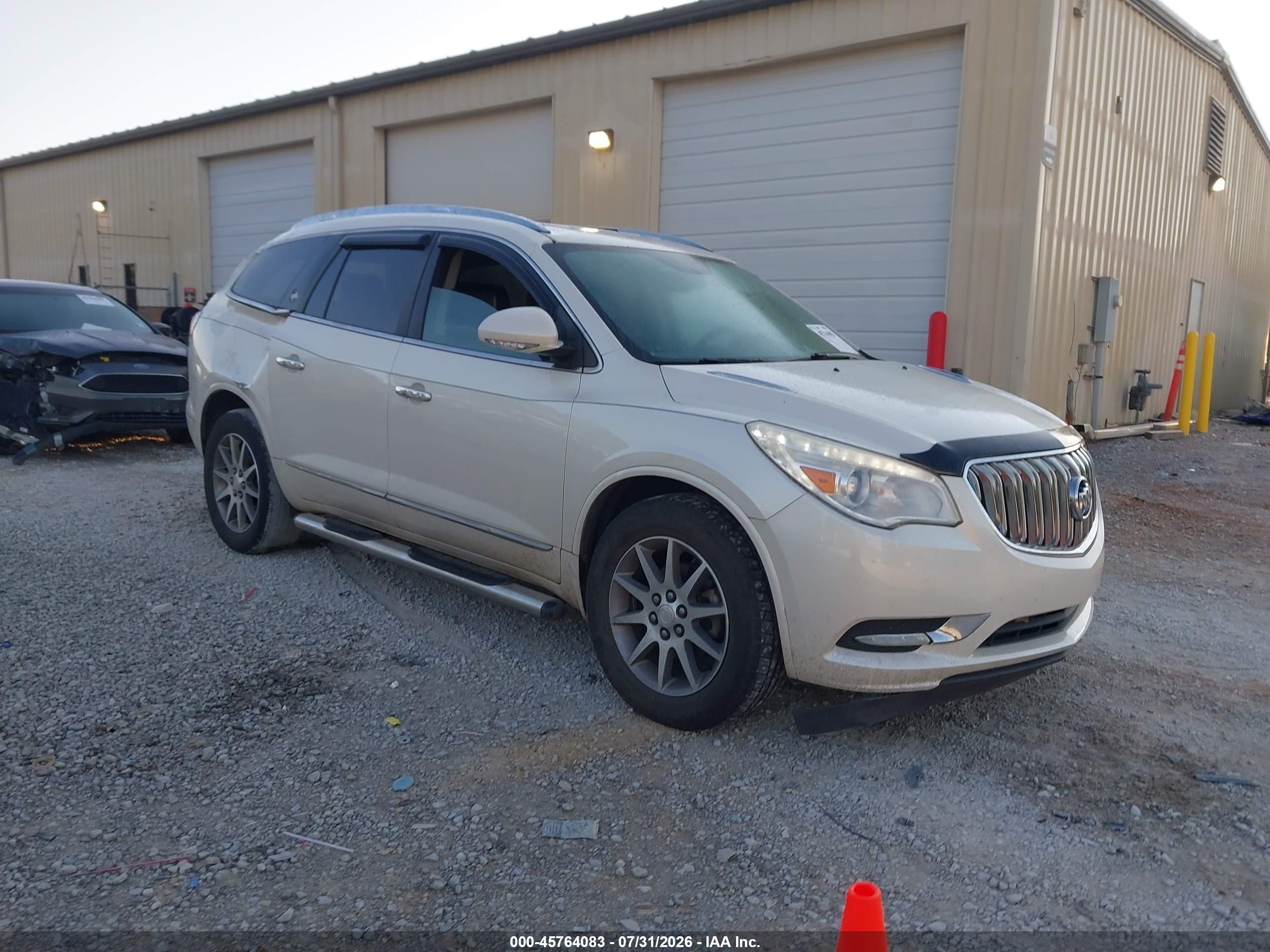 2014 Buick Enclave Leather White vin: 5GAKRBKD0EJ278152