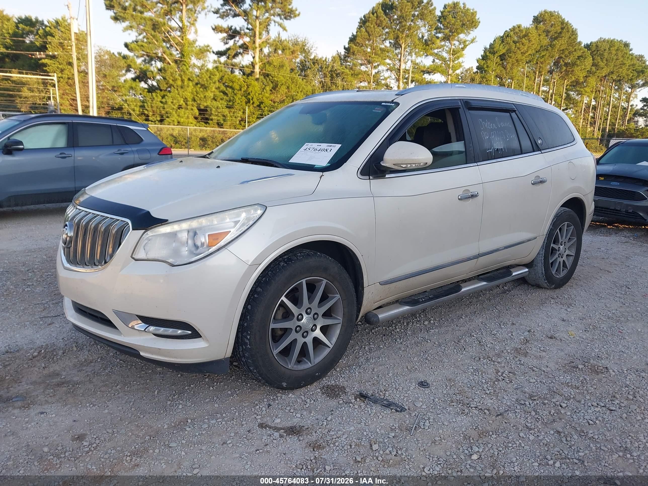 2014 Buick Enclave Leather White vin: 5GAKRBKD0EJ278152