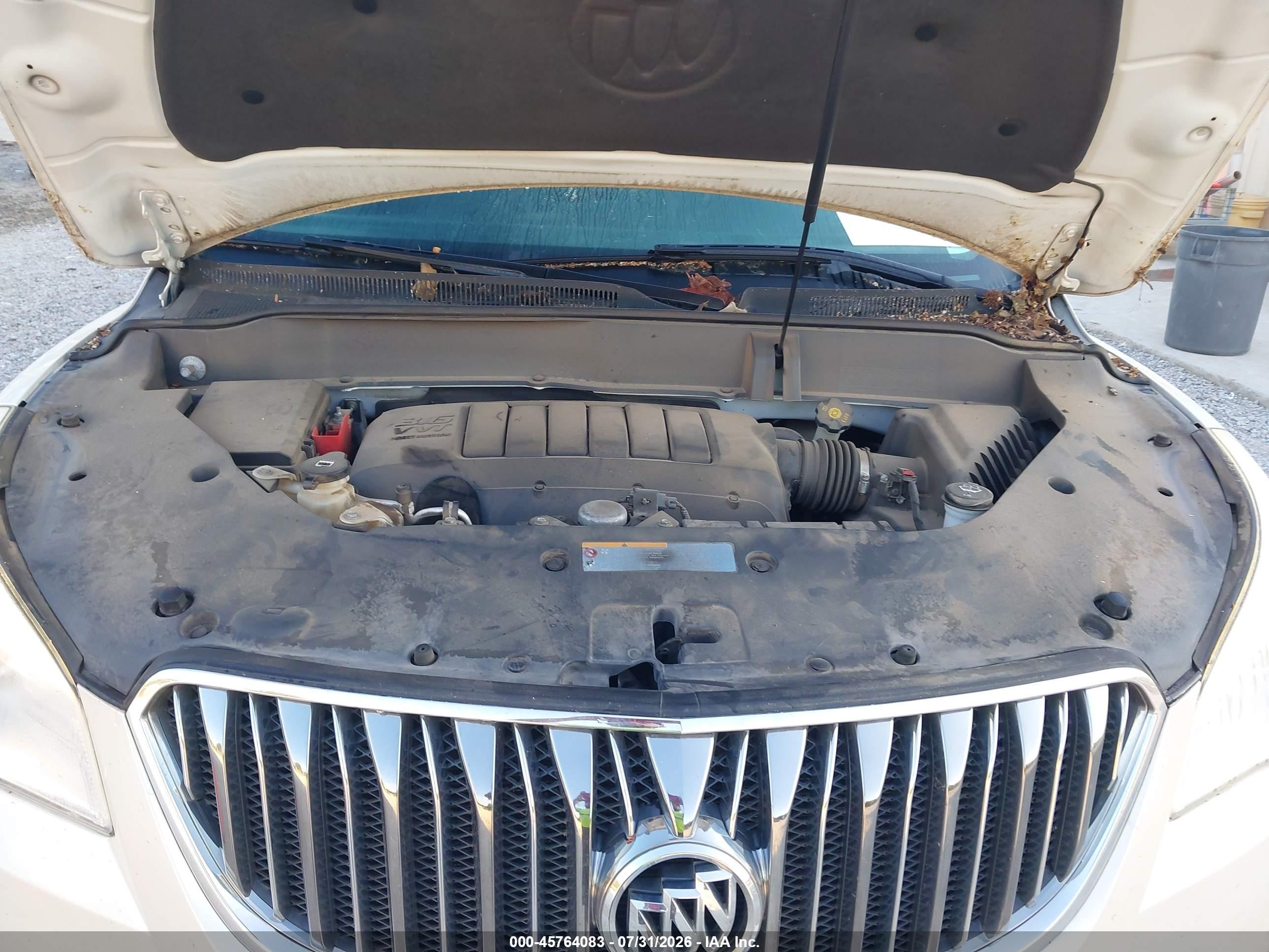 2014 Buick Enclave Leather White vin: 5GAKRBKD0EJ278152