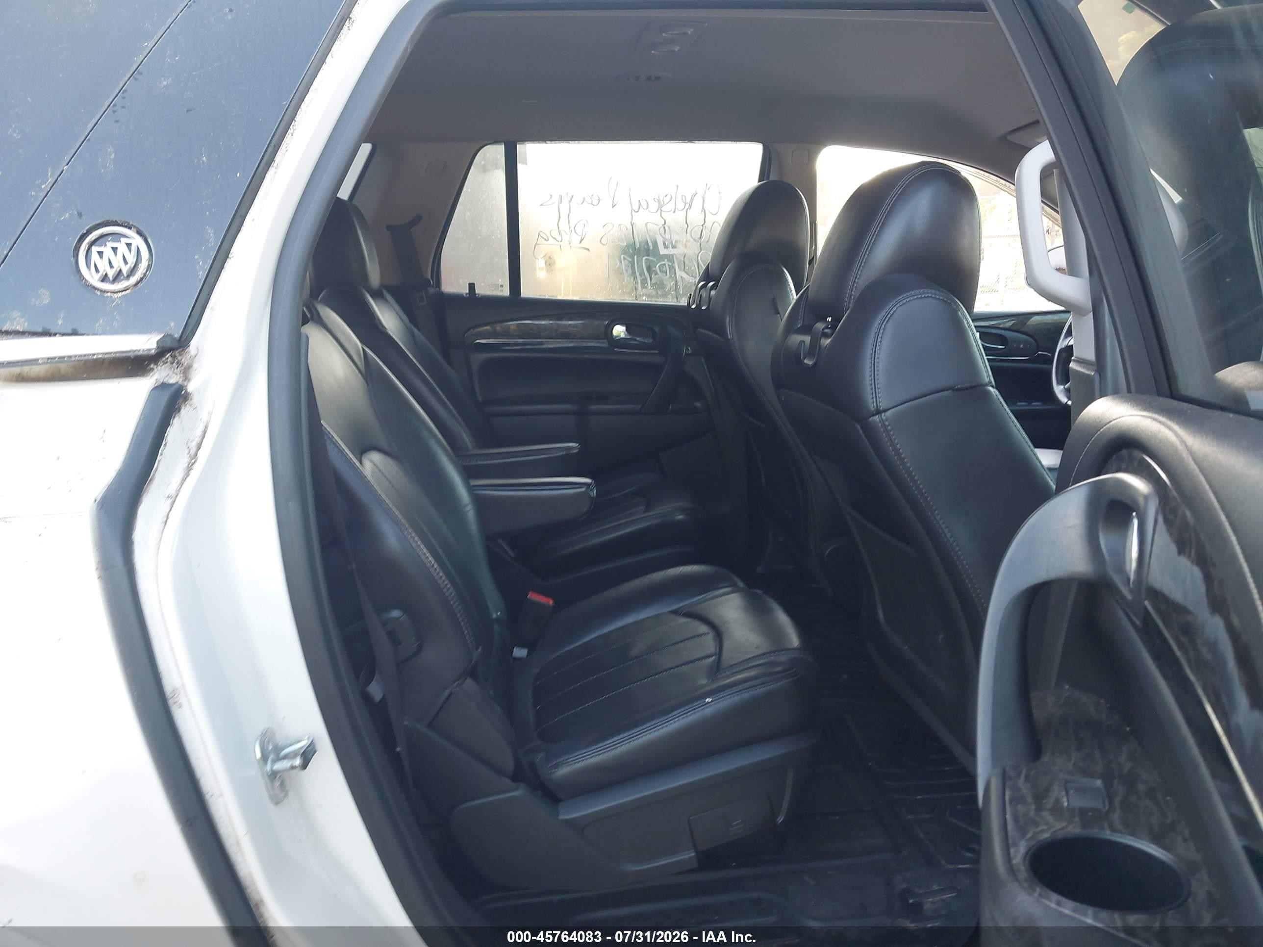 2014 Buick Enclave Leather White vin: 5GAKRBKD0EJ278152