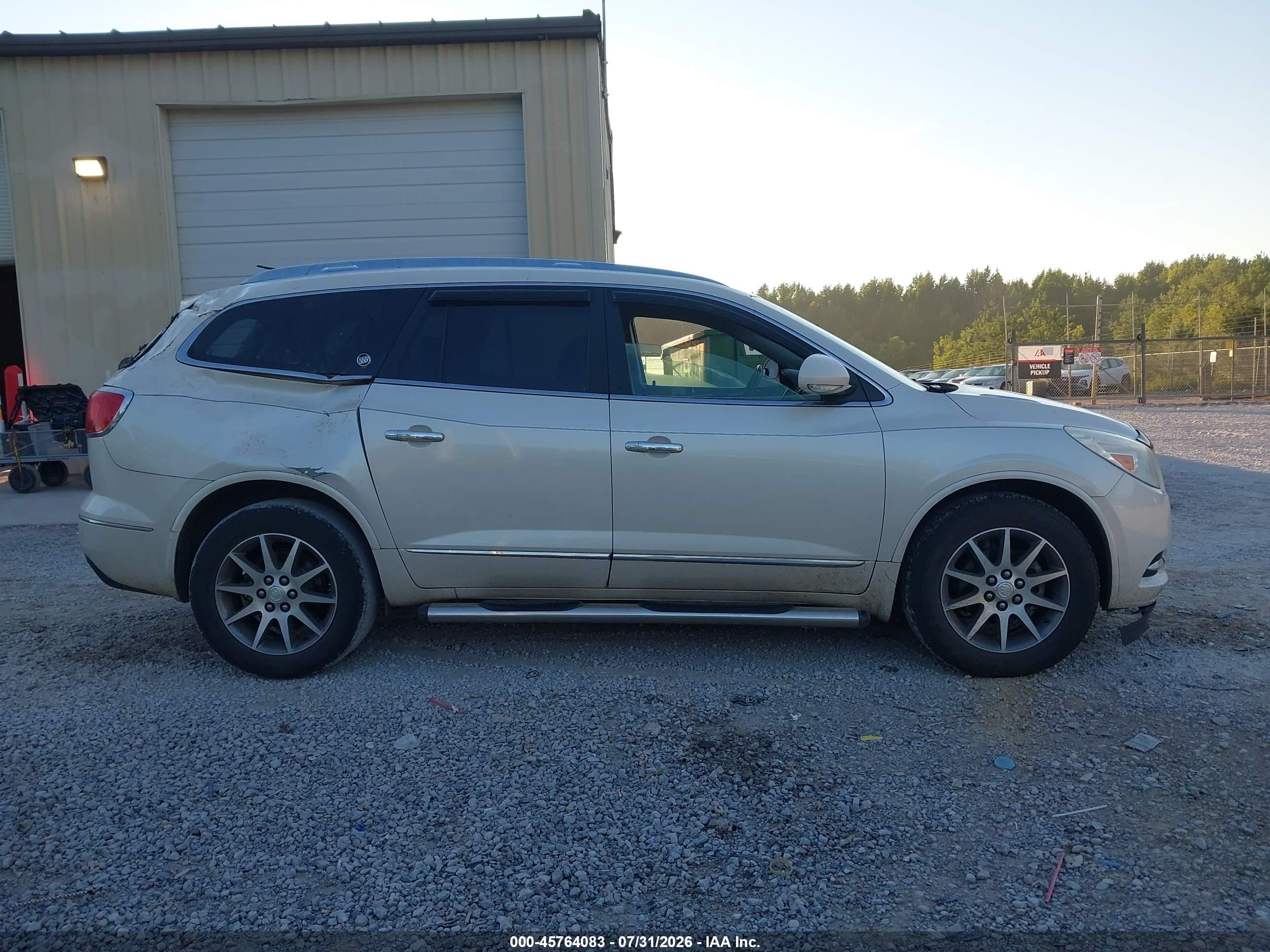 2014 Buick Enclave Leather White vin: 5GAKRBKD0EJ278152