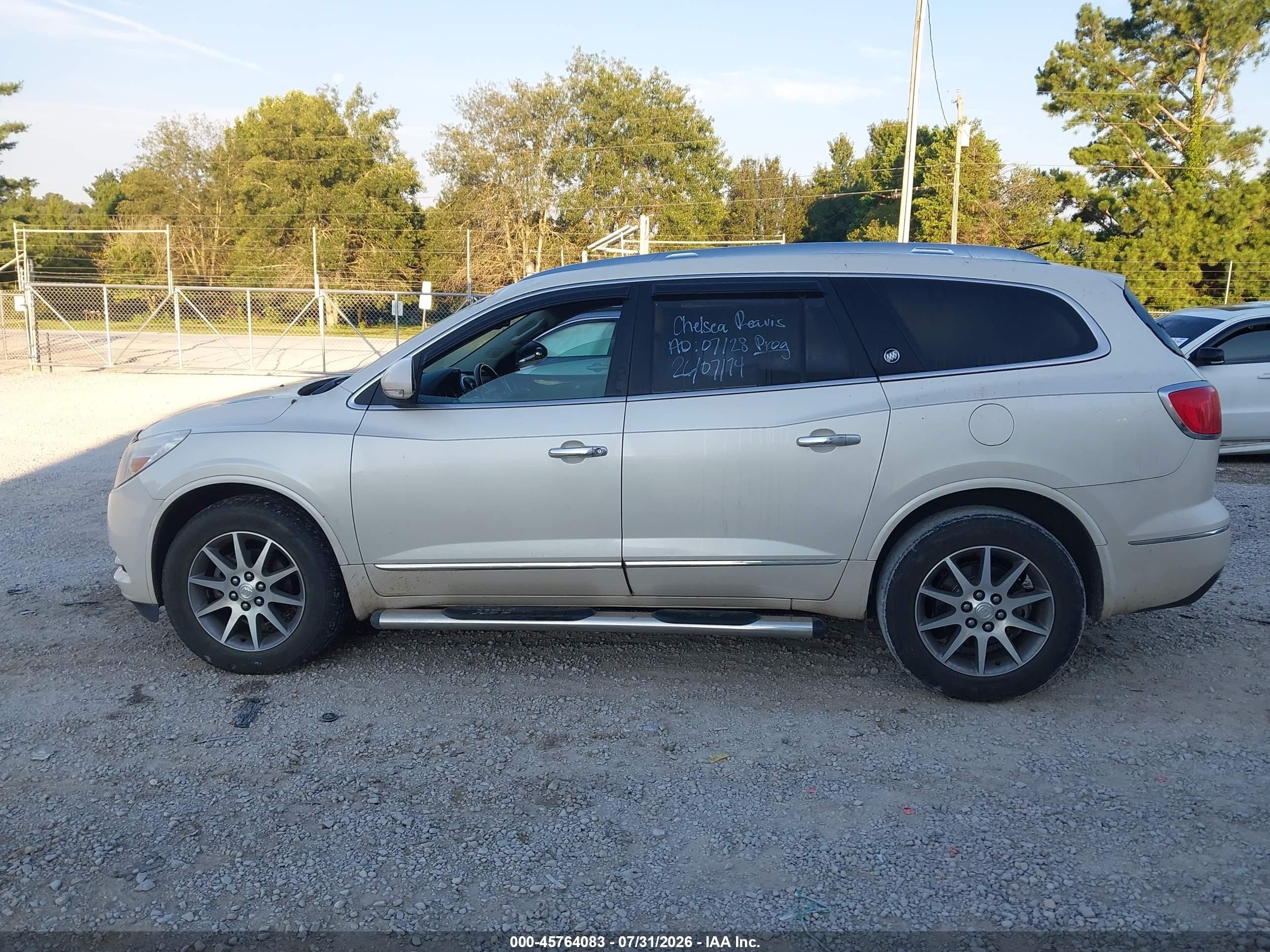 2014 Buick Enclave Leather White vin: 5GAKRBKD0EJ278152