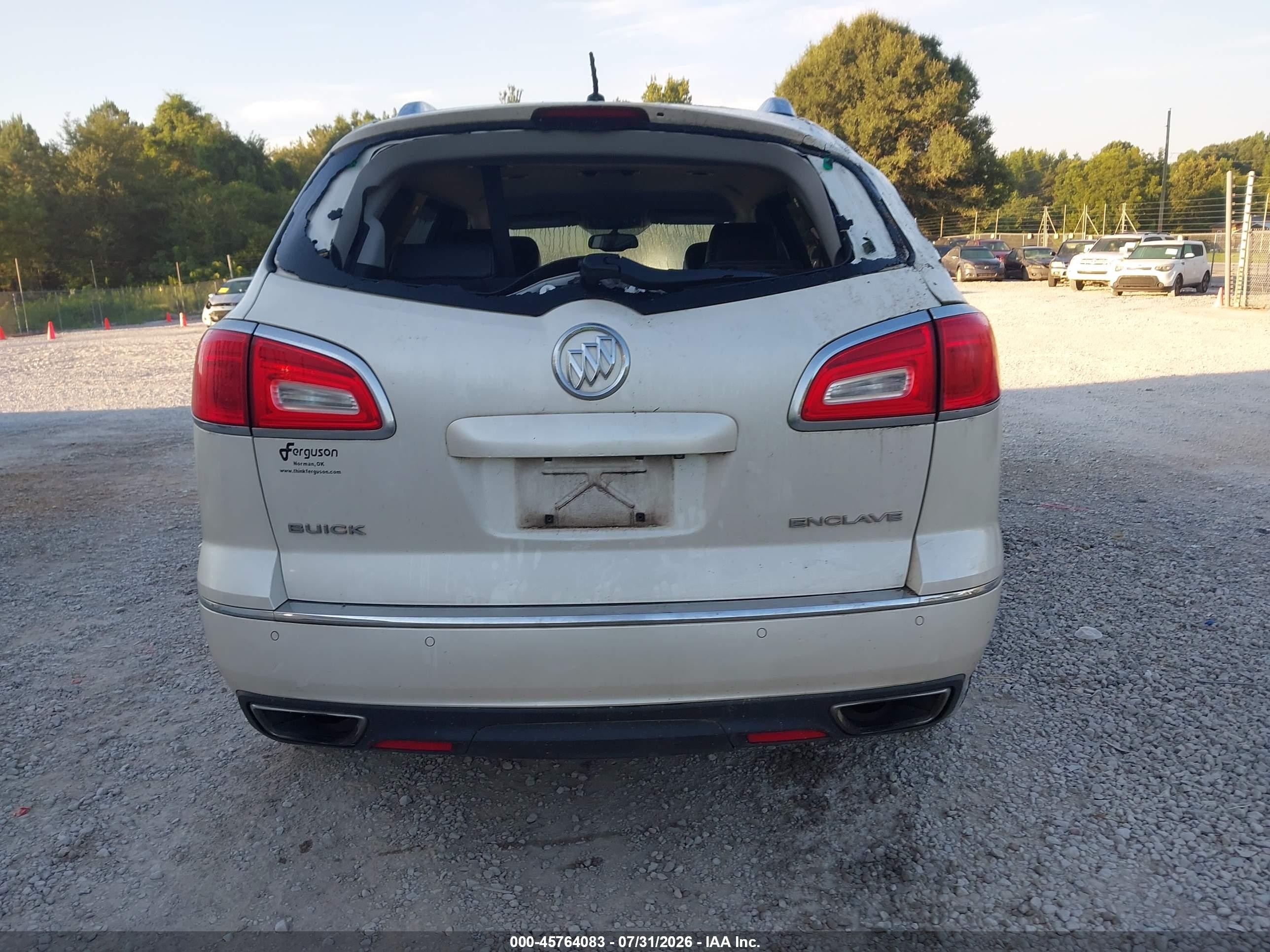 2014 Buick Enclave Leather White vin: 5GAKRBKD0EJ278152