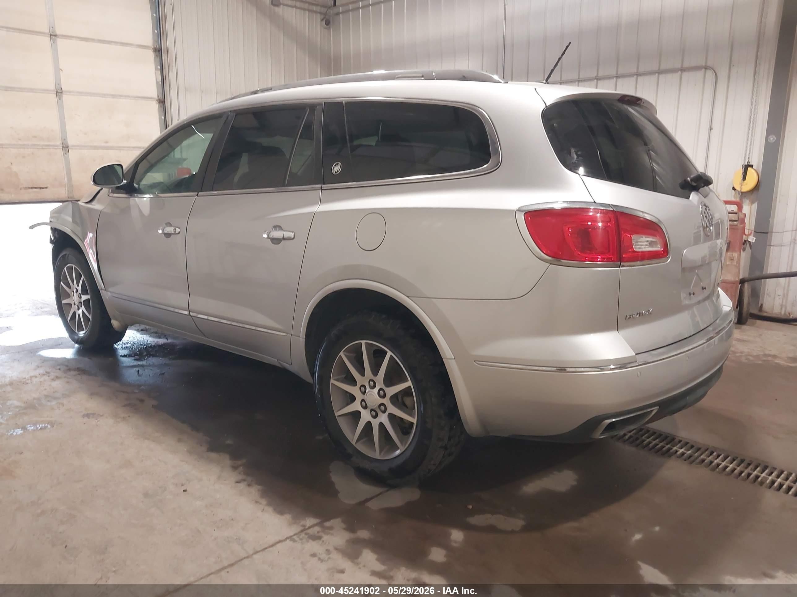 2014 Buick Enclave Leather Silver vin: 5GAKRBKD0EJ281942