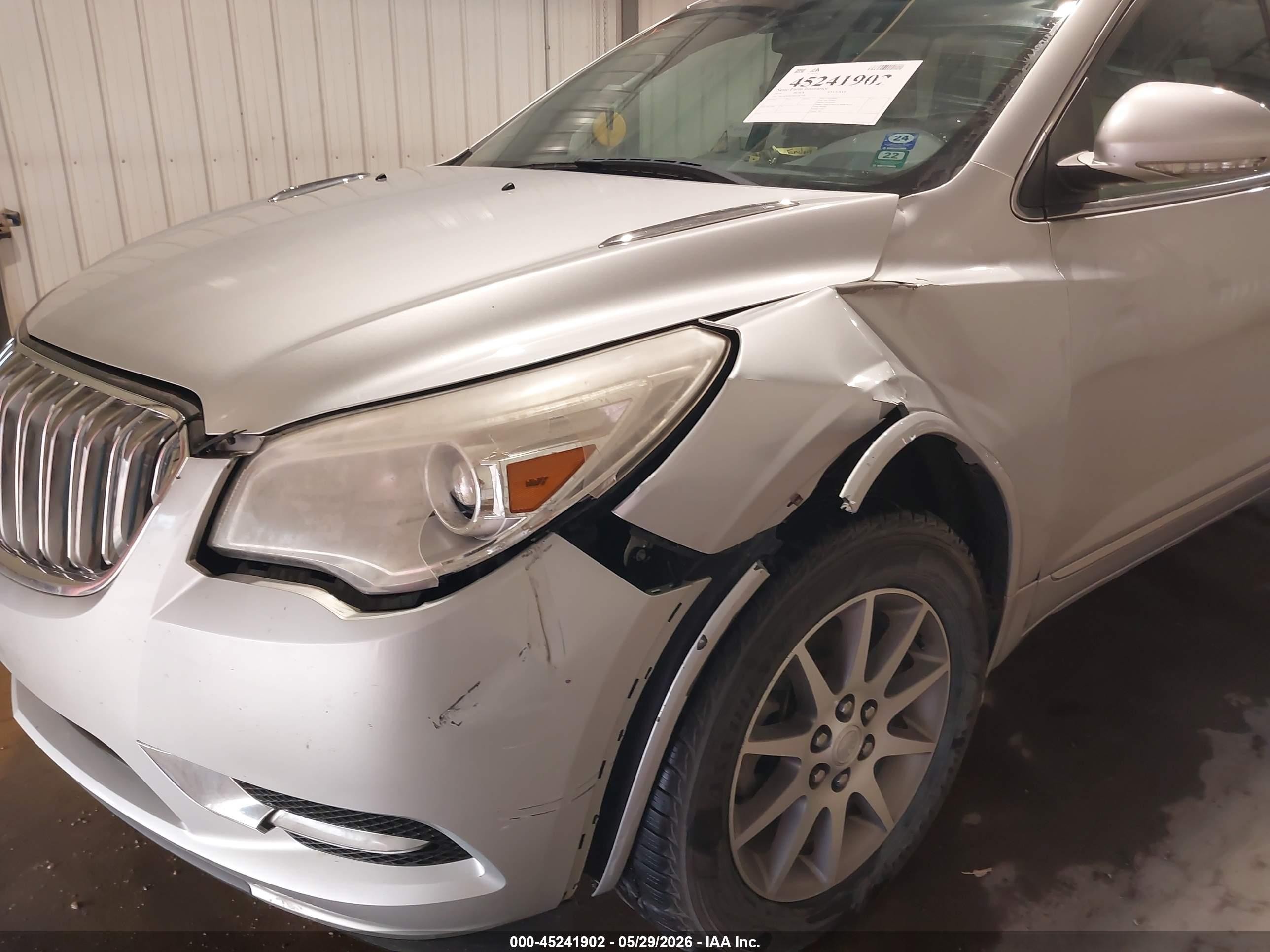 2014 Buick Enclave Leather Silver vin: 5GAKRBKD0EJ281942
