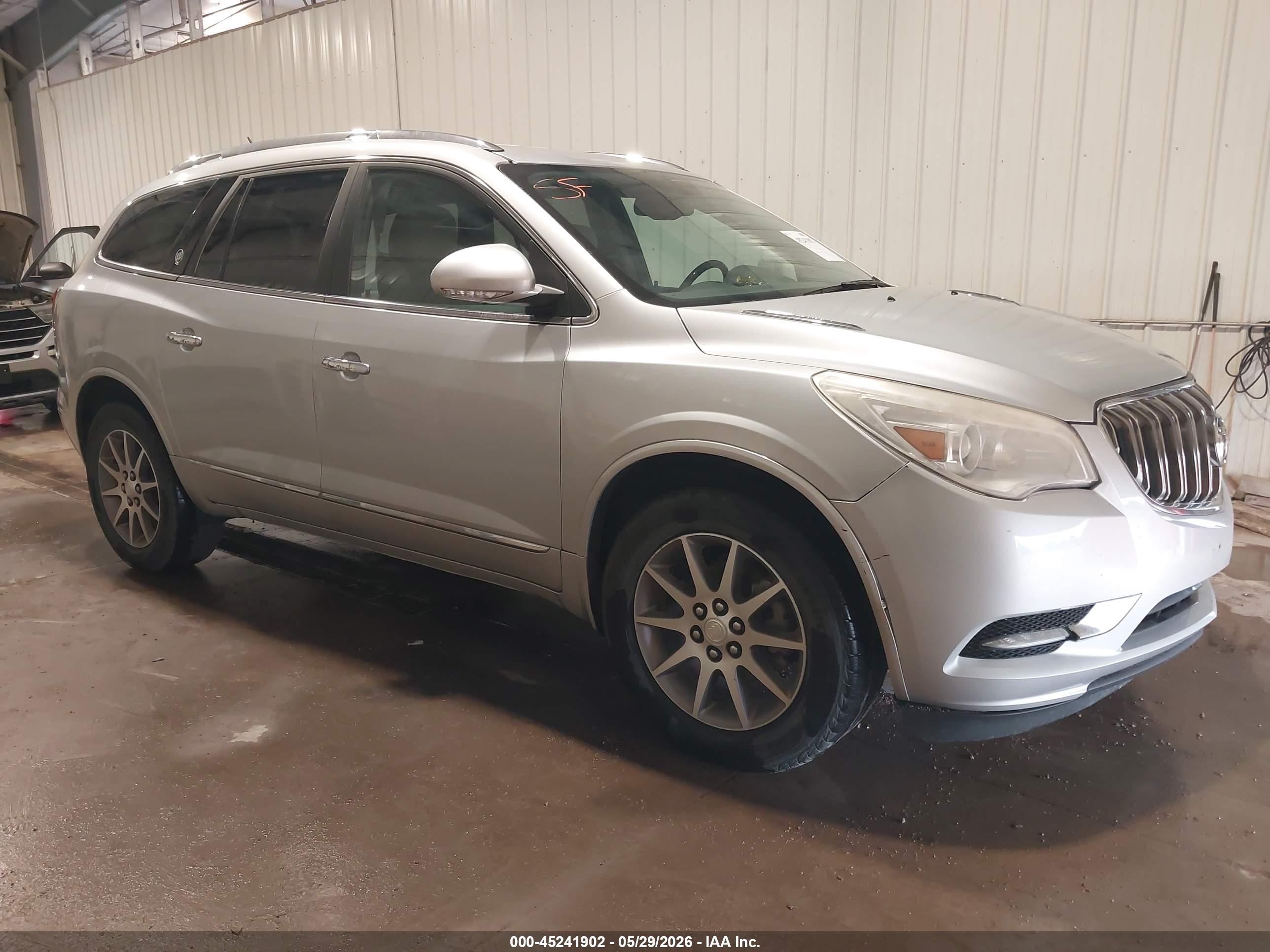 2014 Buick Enclave Leather Silver vin: 5GAKRBKD0EJ281942