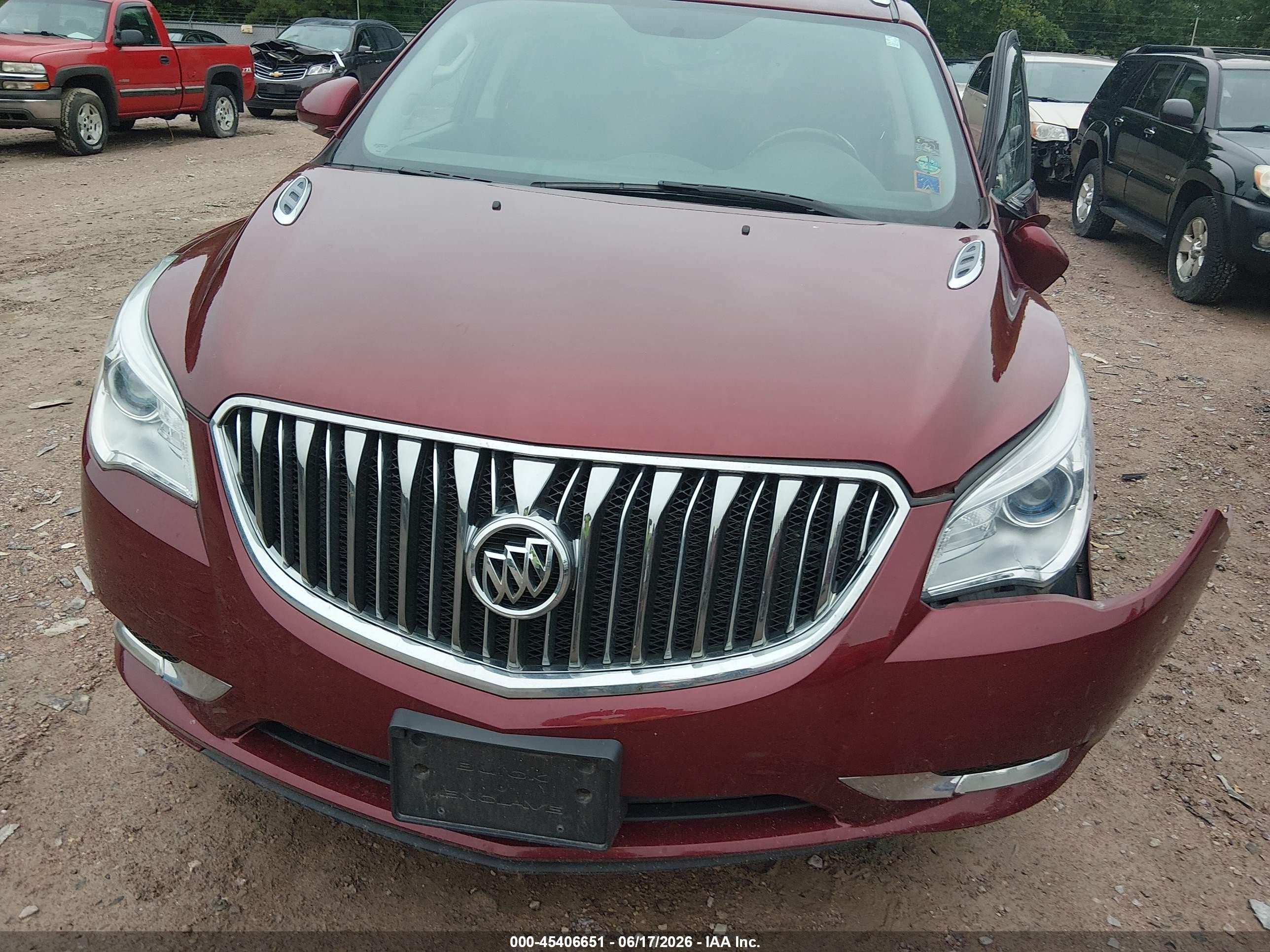 2015 Buick Enclave Leather Maroon vin: 5GAKRBKD0FJ153413
