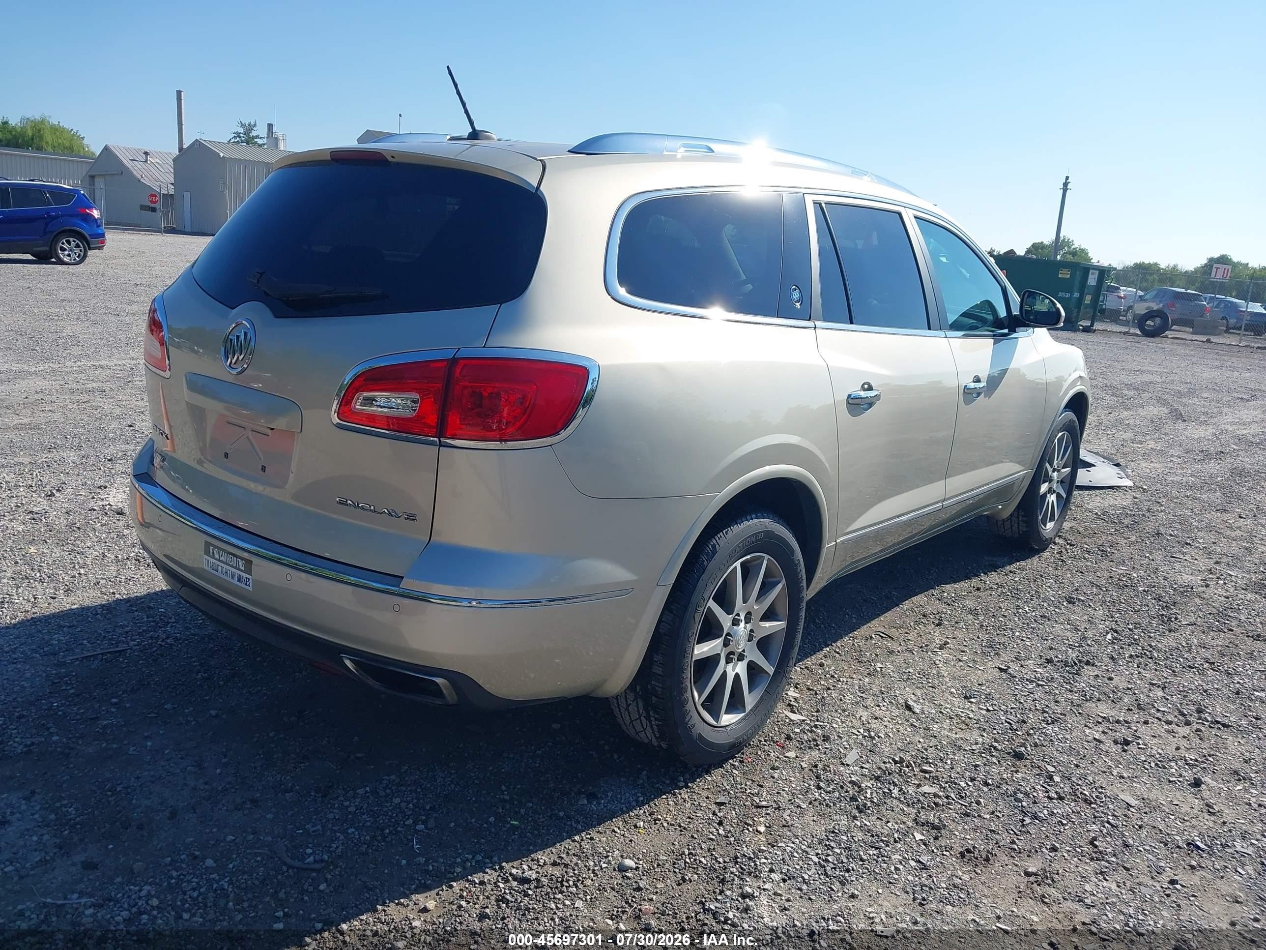 2015 Buick Enclave Leather Tan vin: 5GAKRBKD0FJ275494