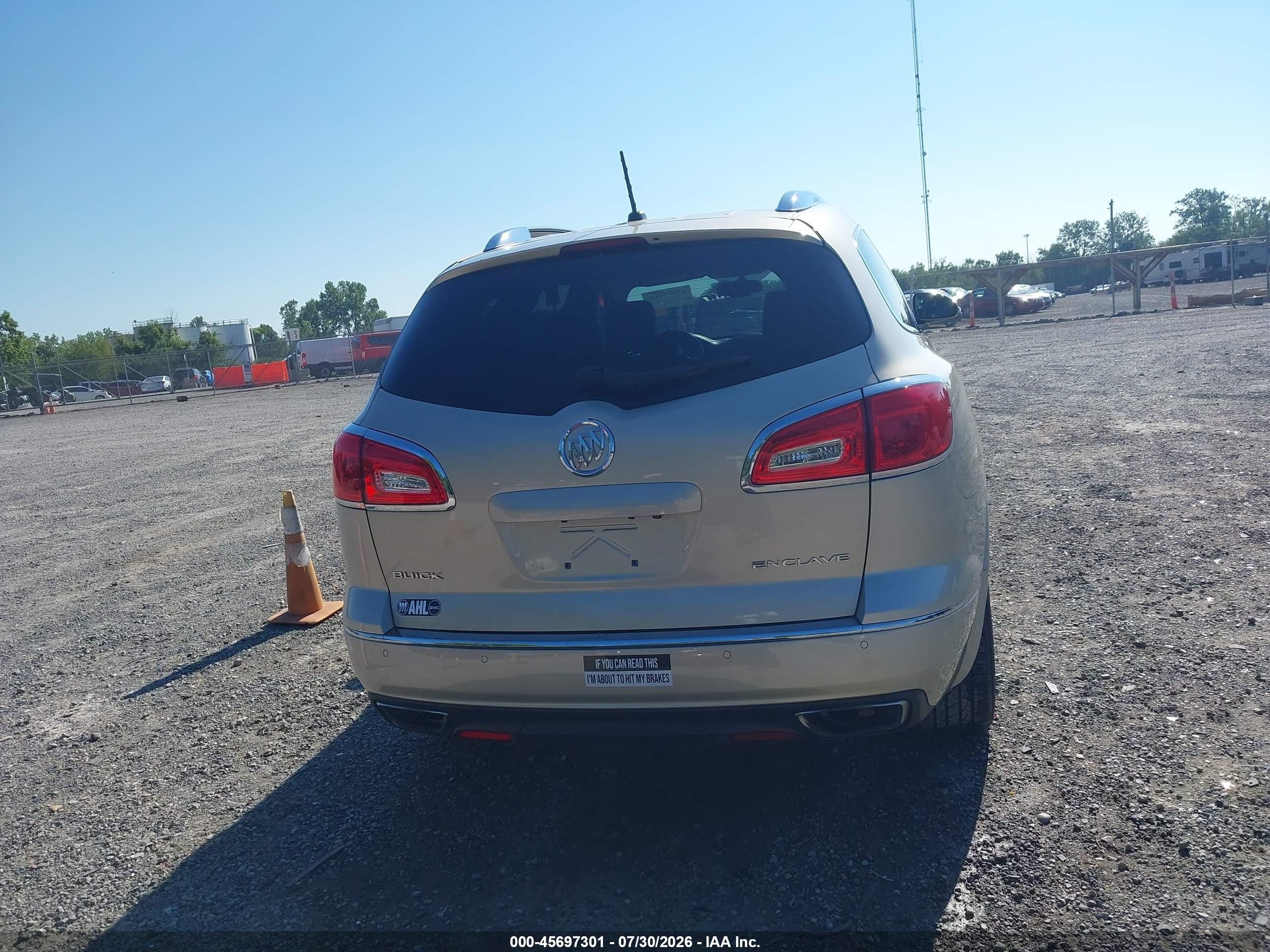 2015 Buick Enclave Leather Tan vin: 5GAKRBKD0FJ275494