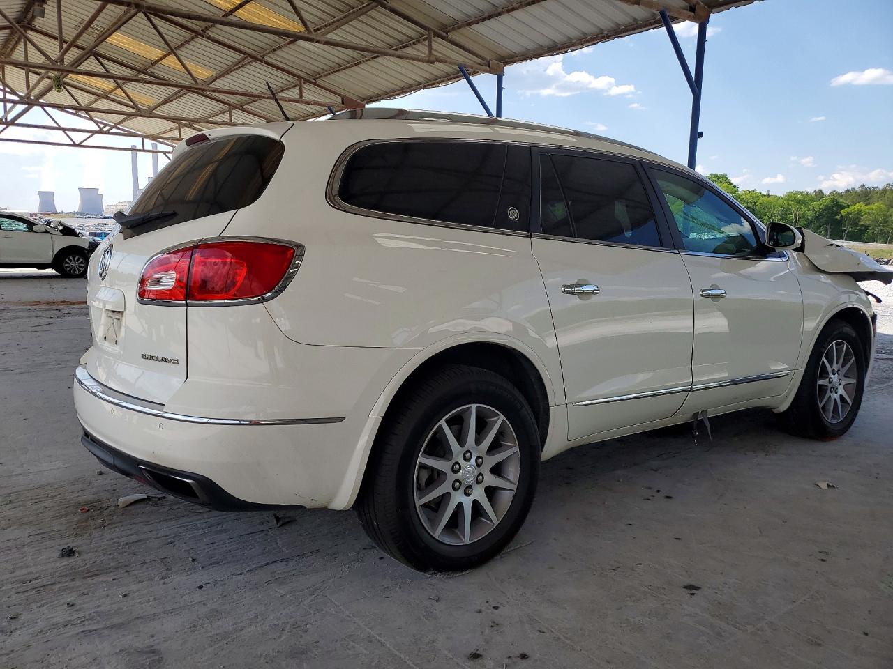 2015 Buick Enclave White vin: 5GAKRBKD0FJ282848