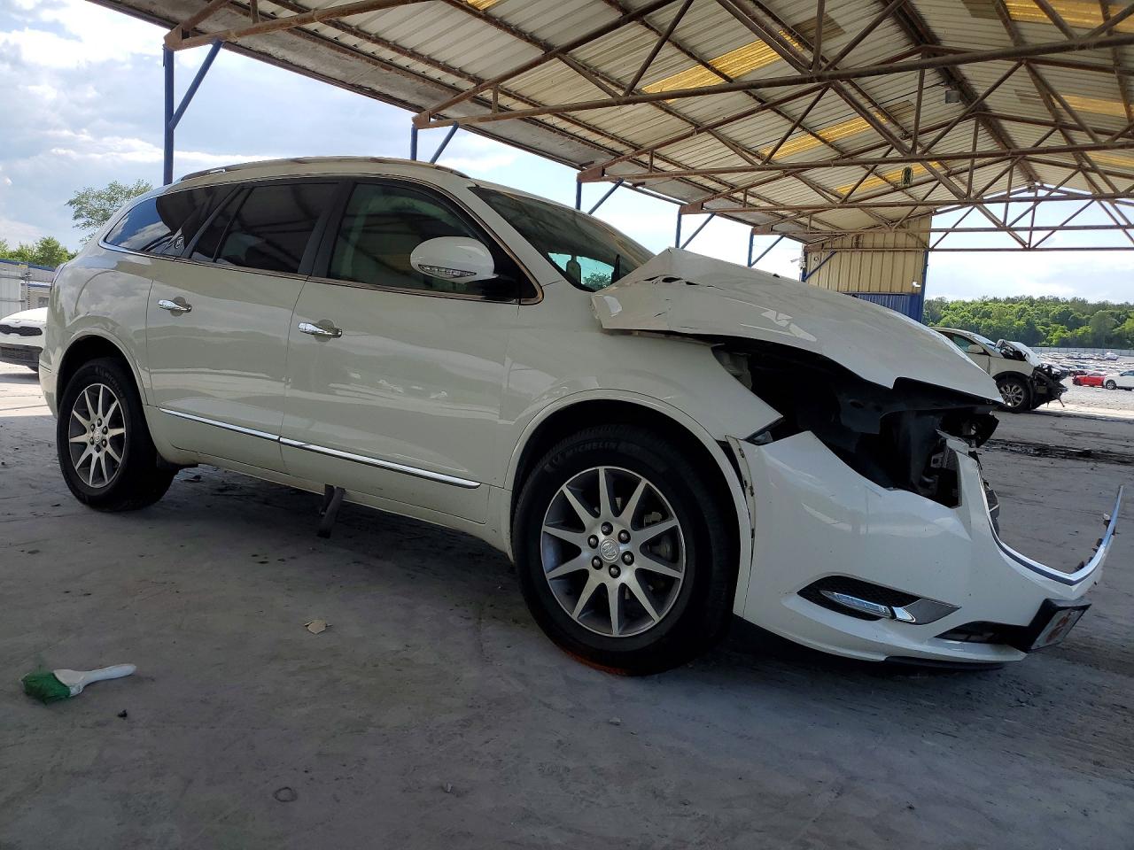 2015 Buick Enclave White vin: 5GAKRBKD0FJ282848