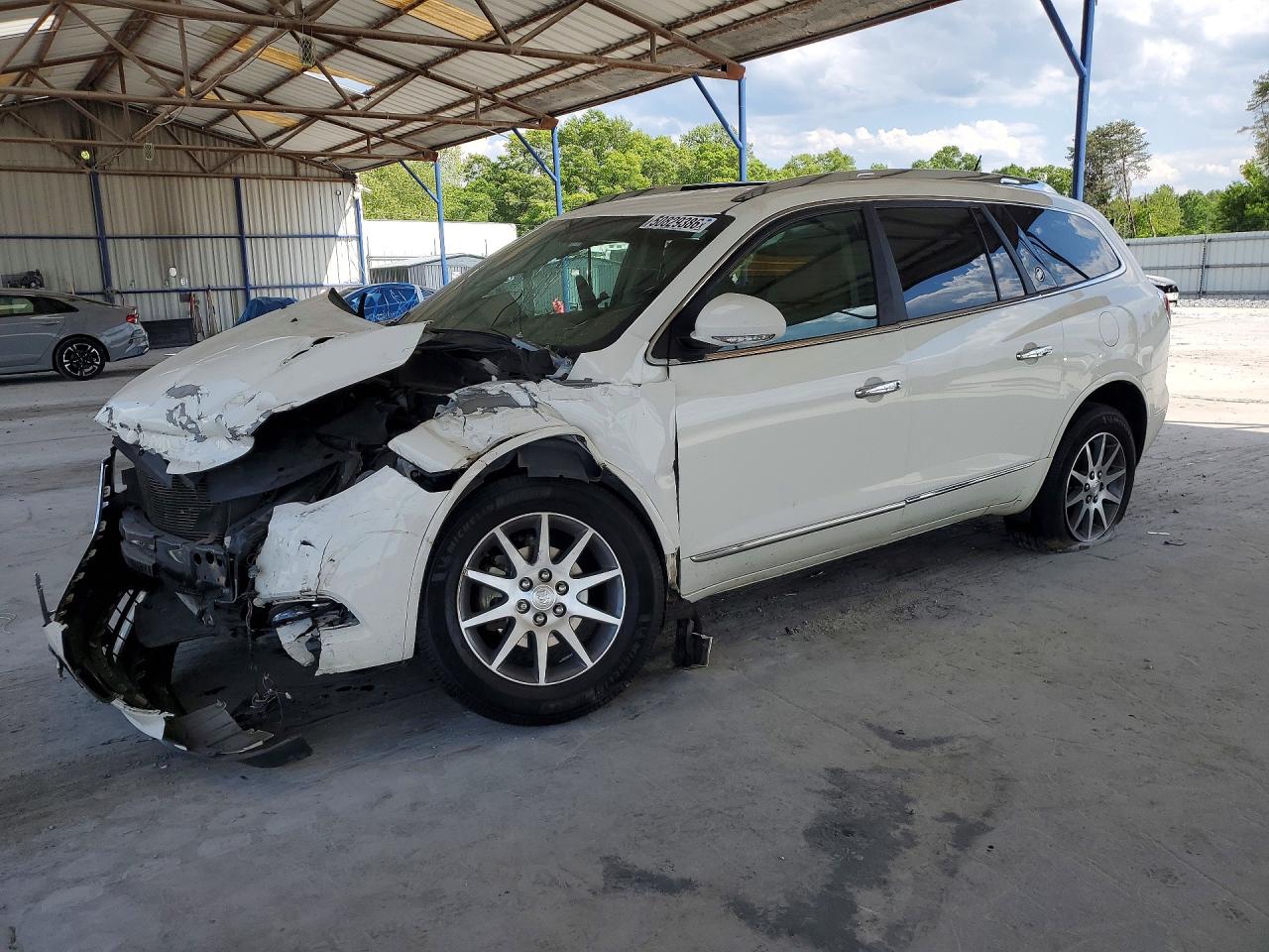 2015 Buick Enclave White vin: 5GAKRBKD0FJ282848