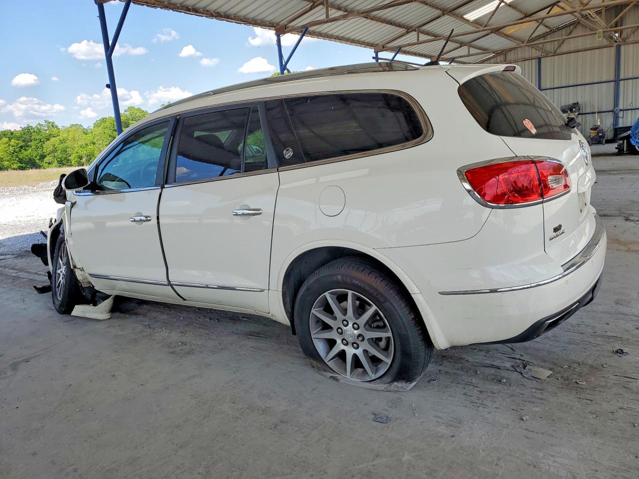 2015 Buick Enclave White vin: 5GAKRBKD0FJ282848