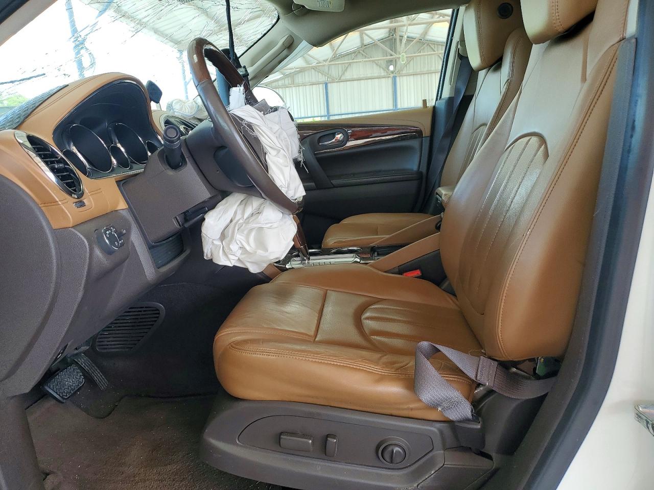 2015 Buick Enclave White vin: 5GAKRBKD0FJ282848