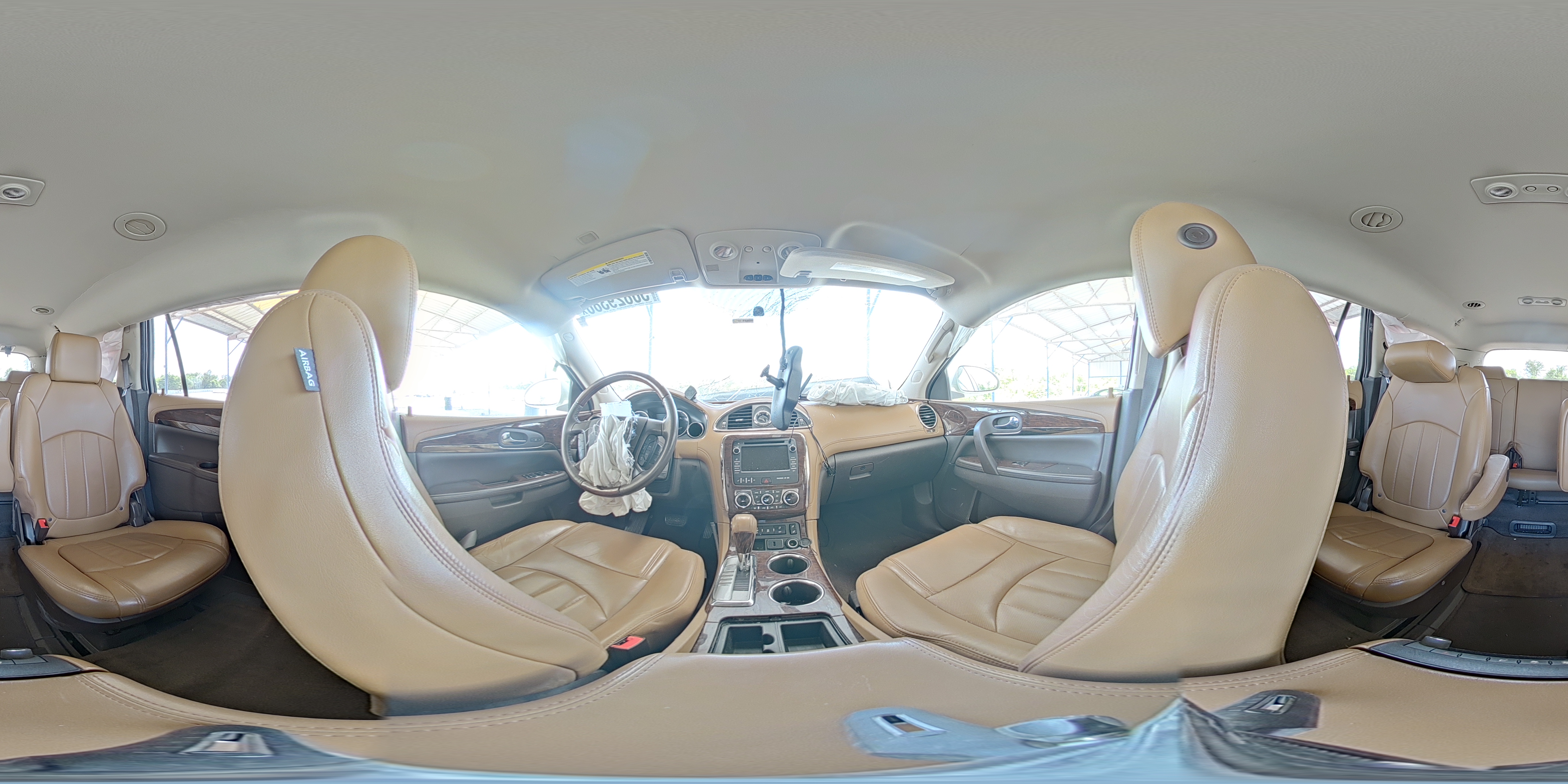 2015 Buick Enclave White vin: 5GAKRBKD0FJ282848