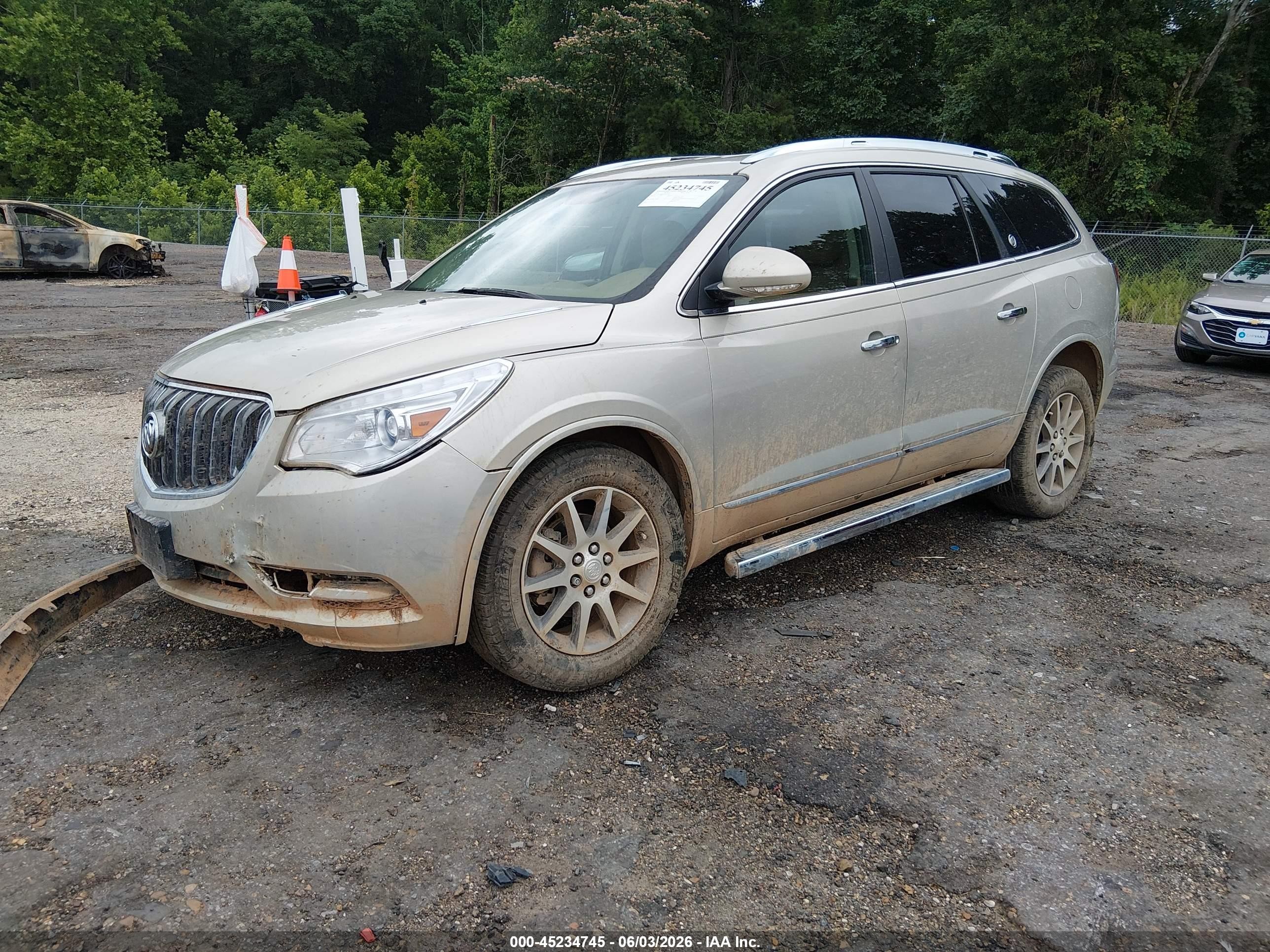 2015 Buick Enclave Leather Beige vin: 5GAKRBKD0FJ295518
