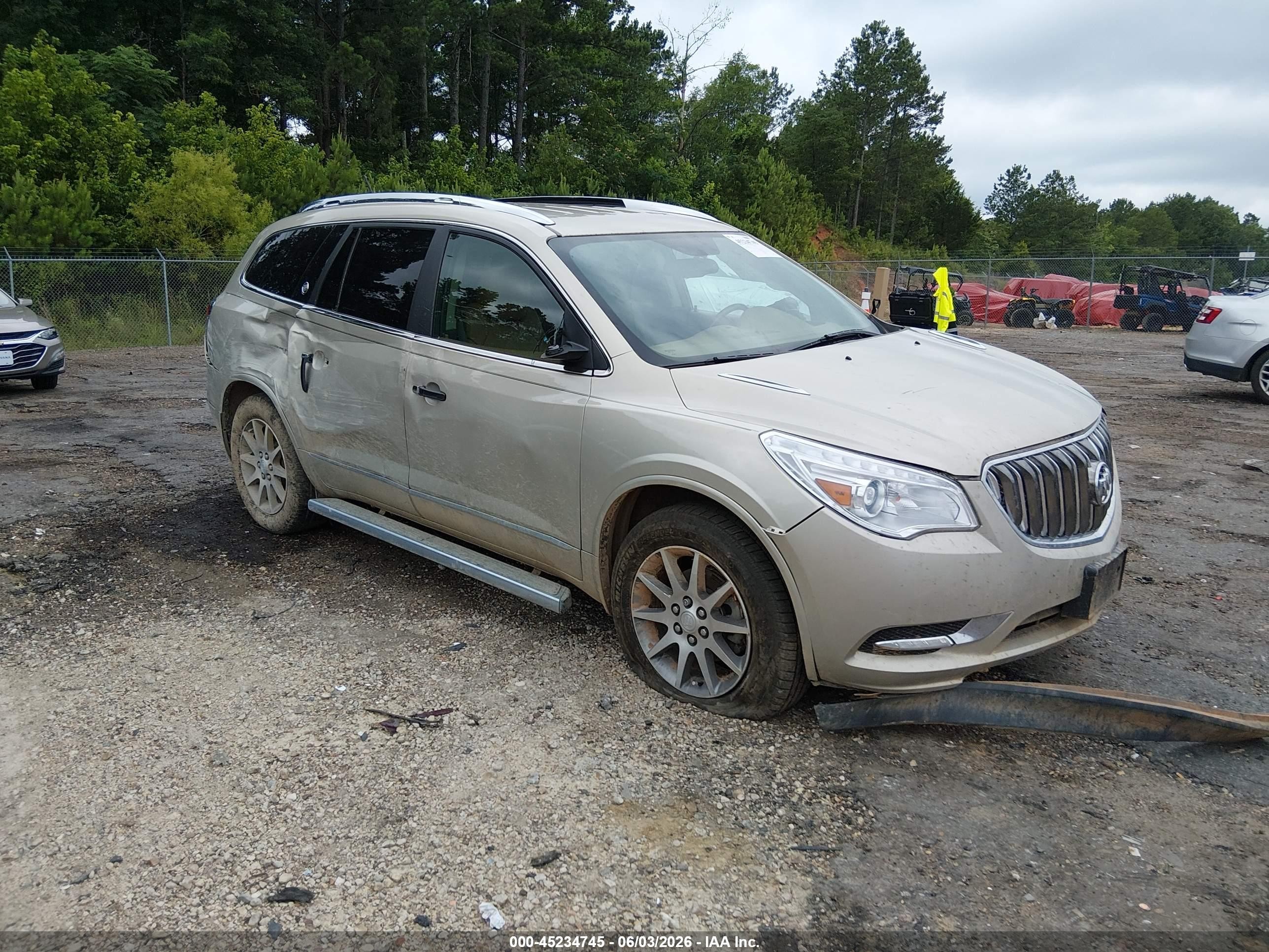 2015 Buick Enclave Leather Beige vin: 5GAKRBKD0FJ295518