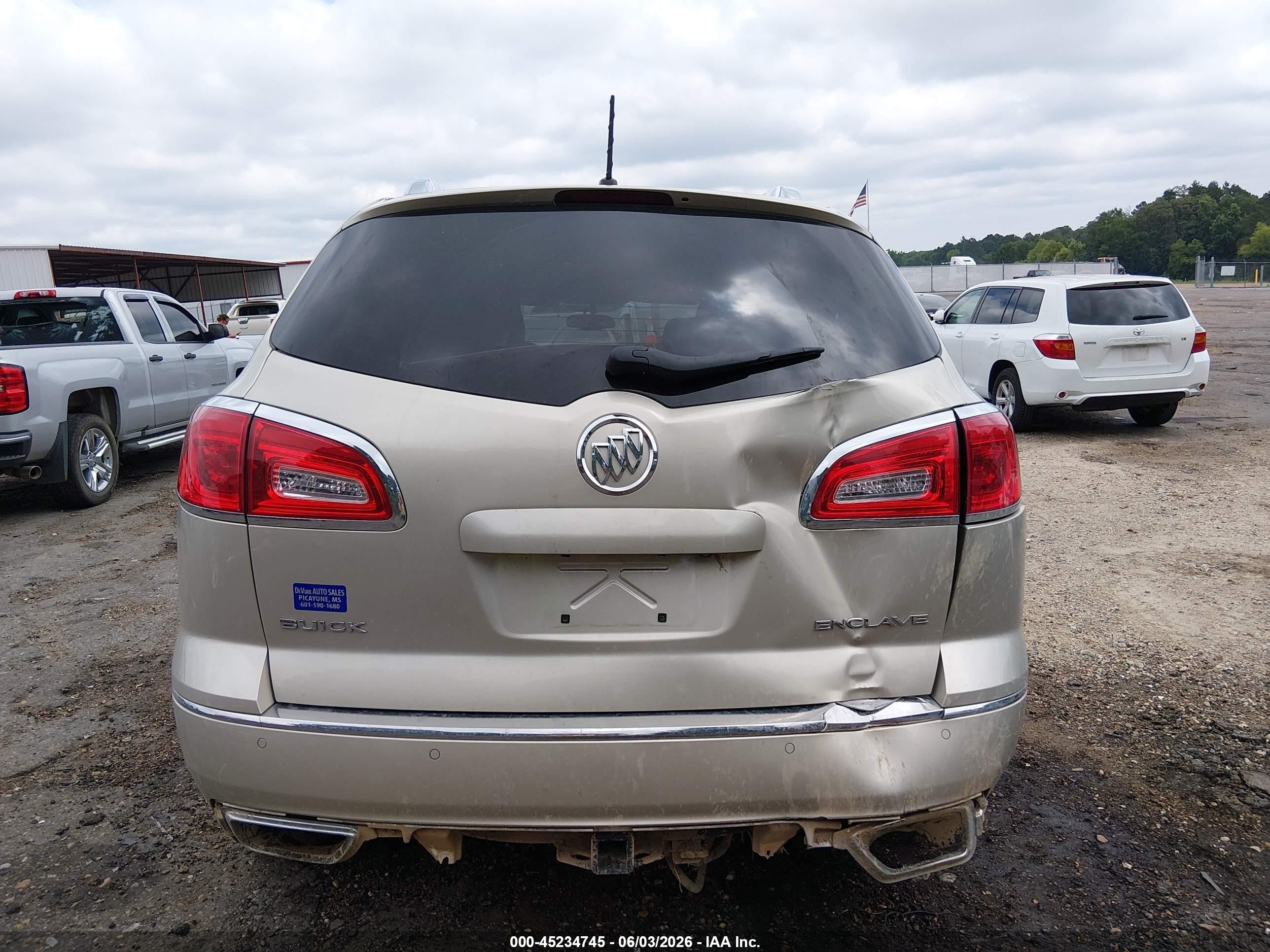 2015 Buick Enclave Leather Beige vin: 5GAKRBKD0FJ295518