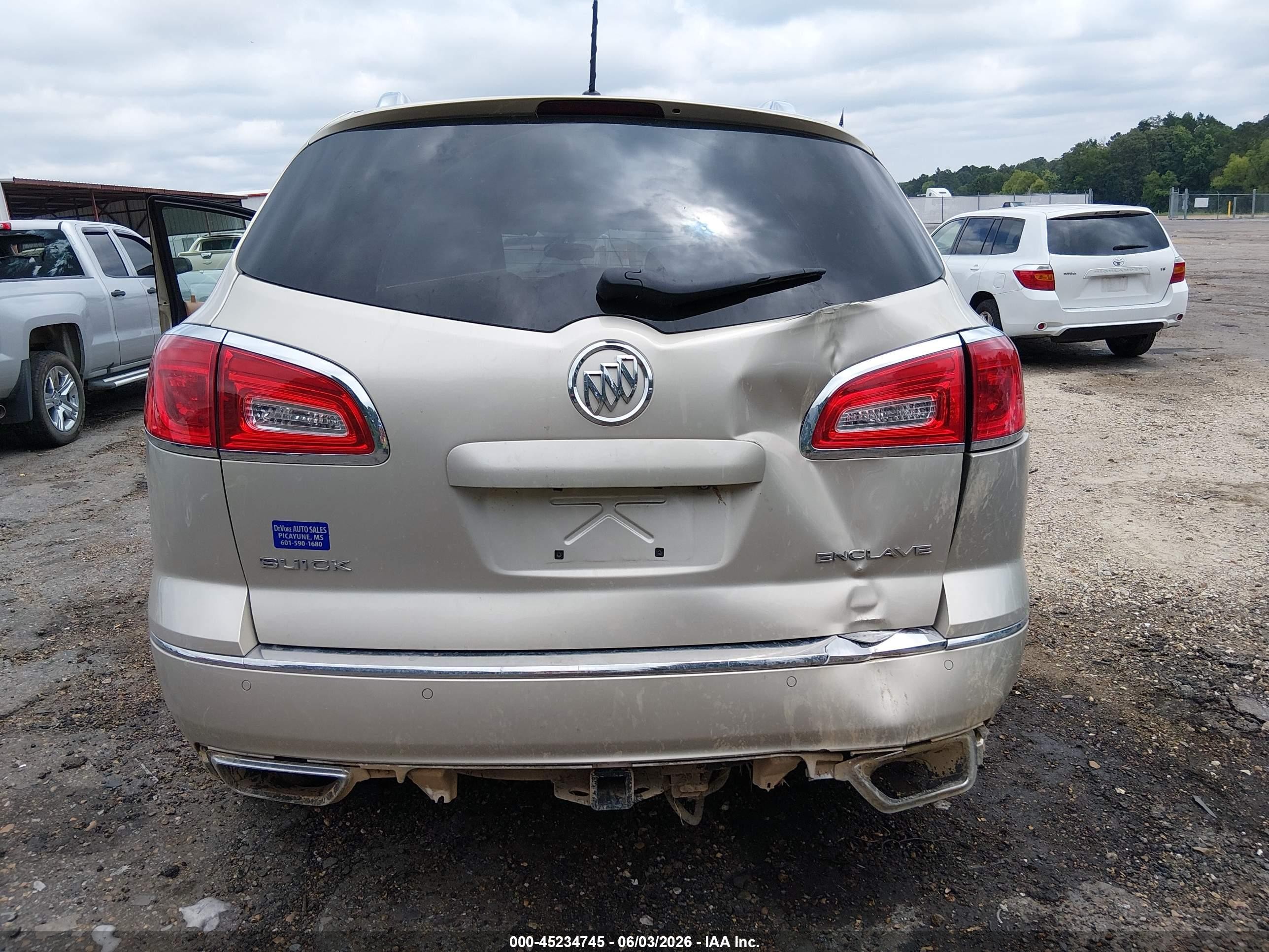 2015 Buick Enclave Leather Beige vin: 5GAKRBKD0FJ295518