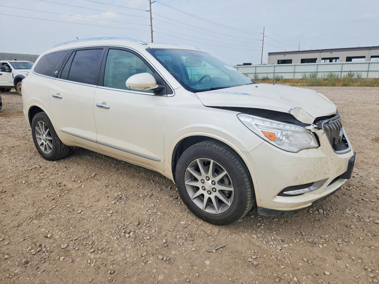 2015 Buick Enclave White vin: 5GAKRBKD0FJ302743