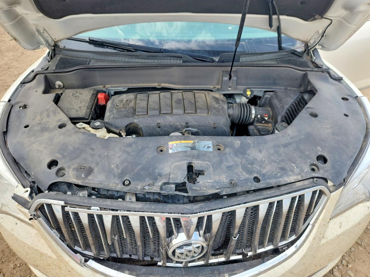 2015 Buick Enclave White vin: 5GAKRBKD0FJ302743