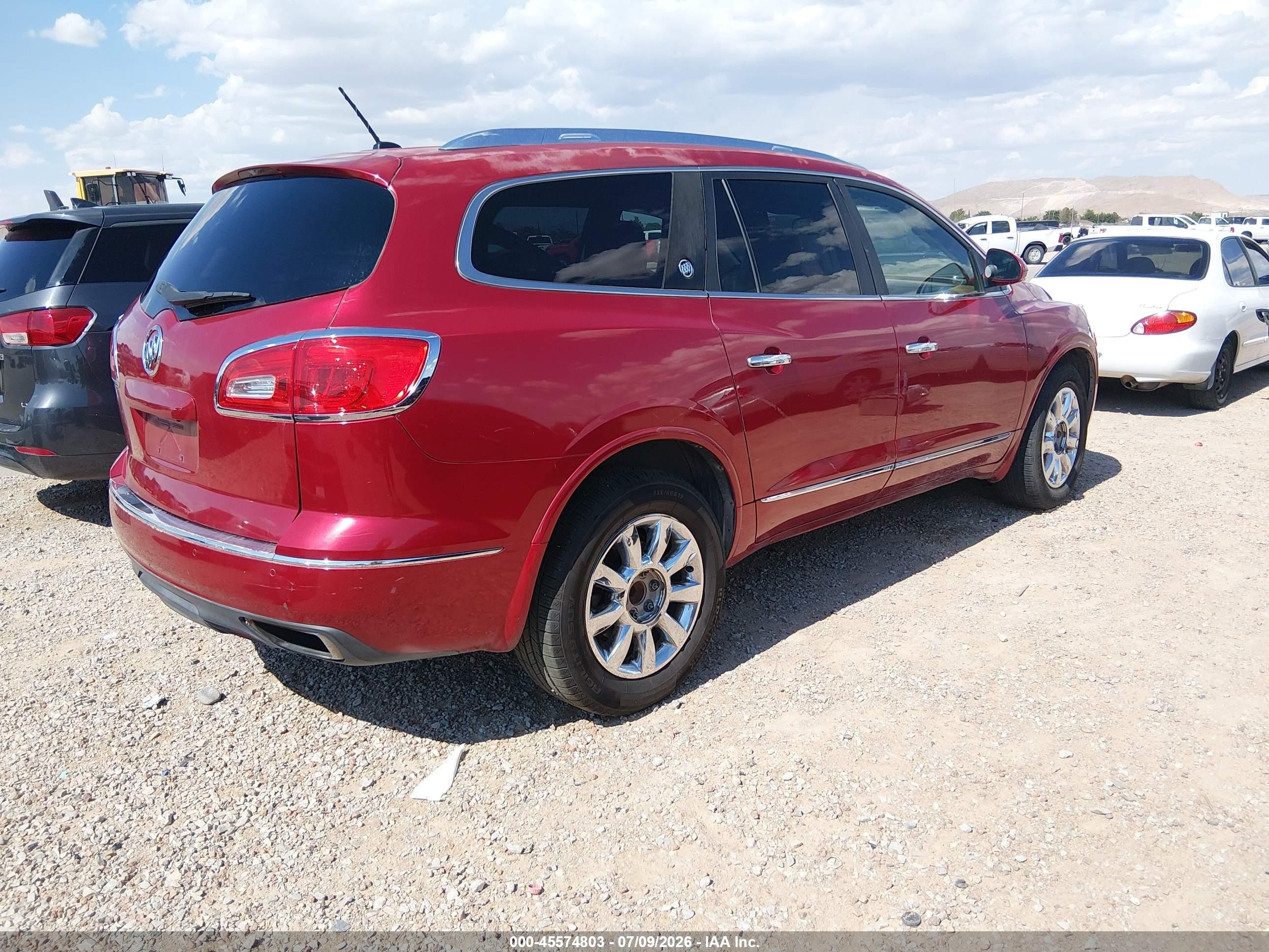 2014 Buick Enclave Leather Maroon vin: 5GAKRBKD1EJ161907