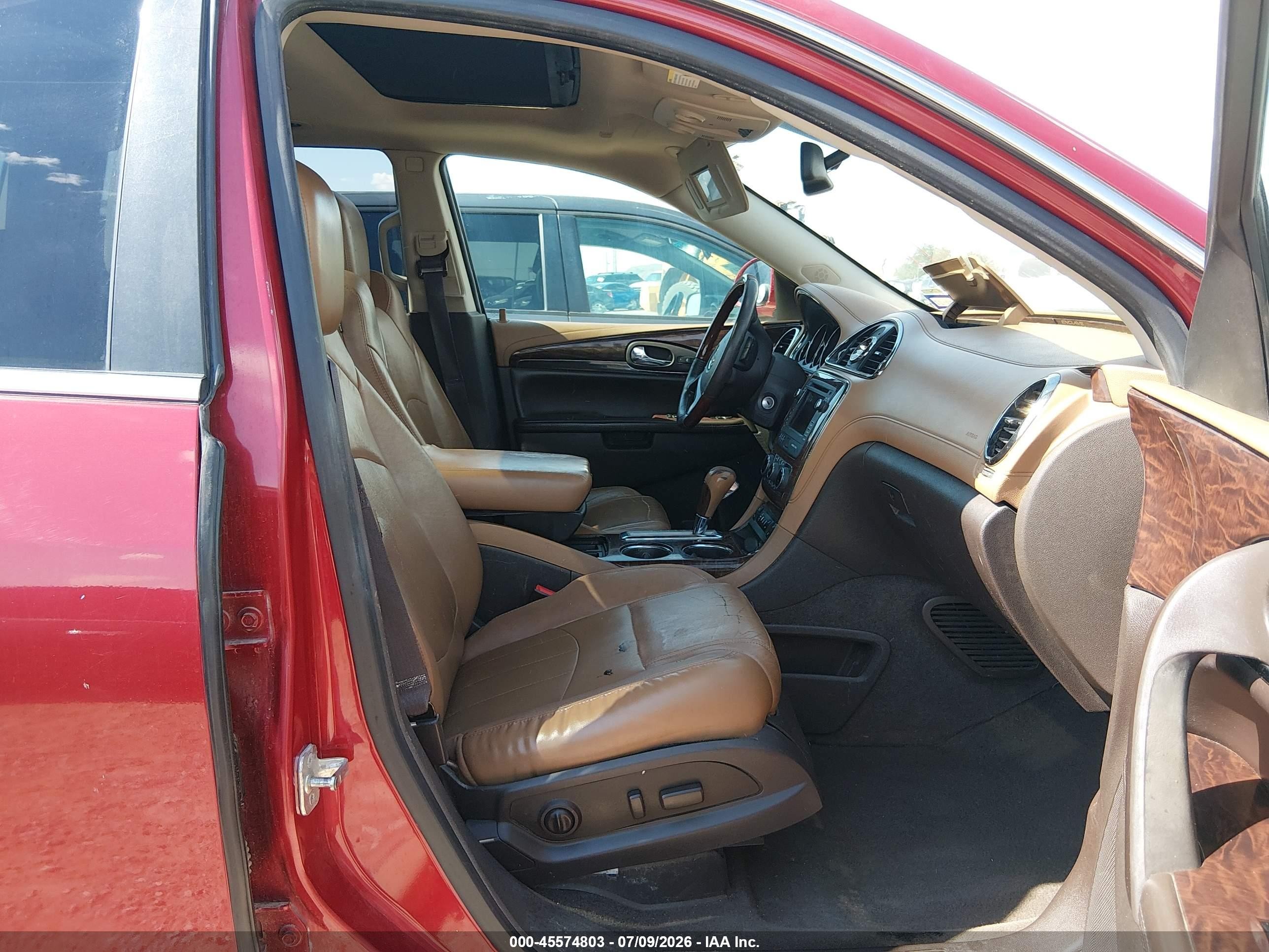 2014 Buick Enclave Leather Maroon vin: 5GAKRBKD1EJ161907